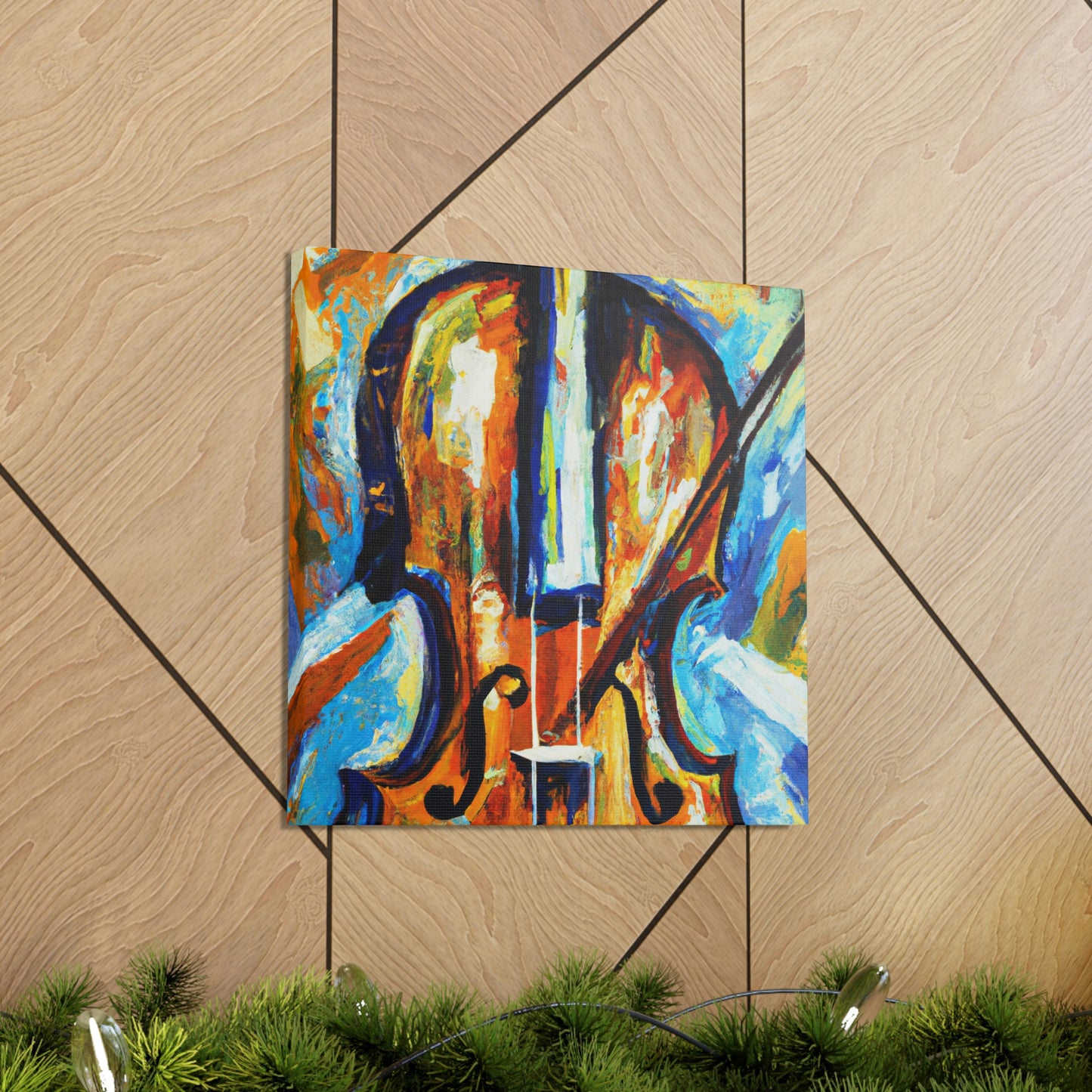 "Music of Expressionism Violin" - Canvas