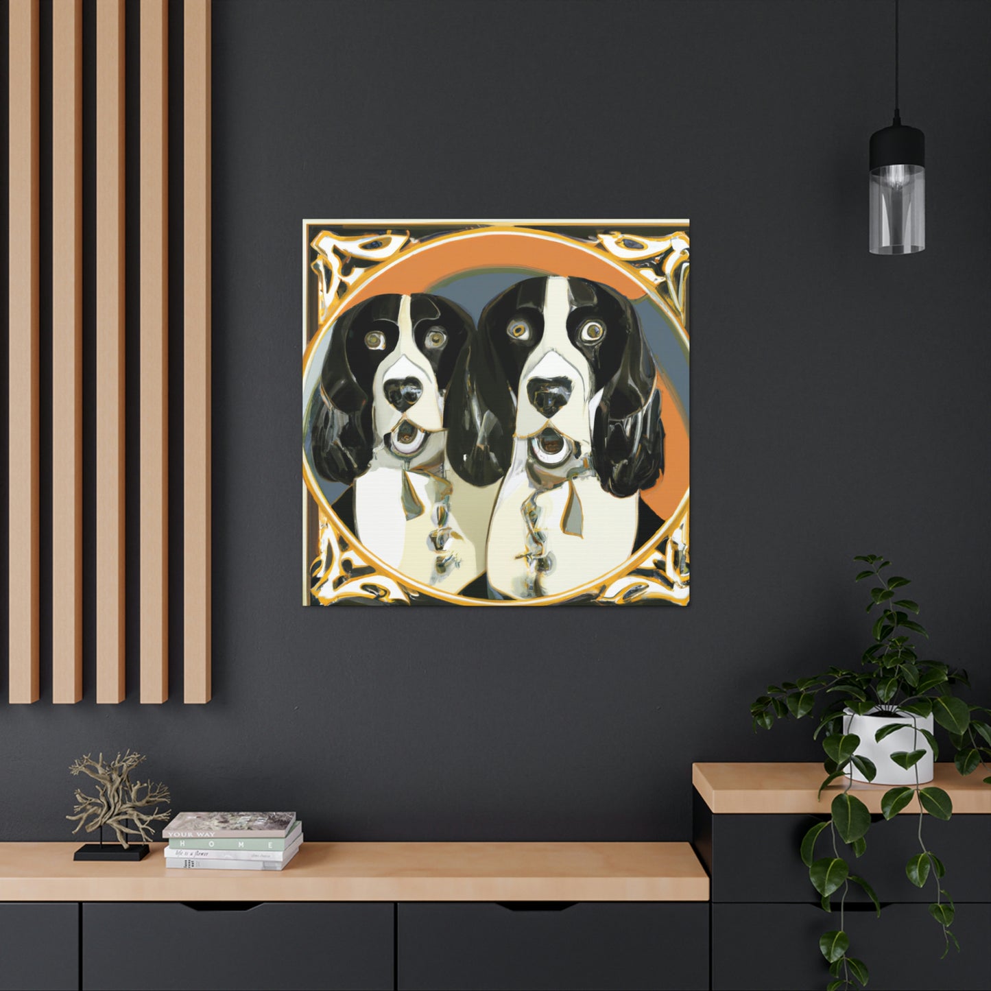 "Springer Spaniel Splendor" - Canvas