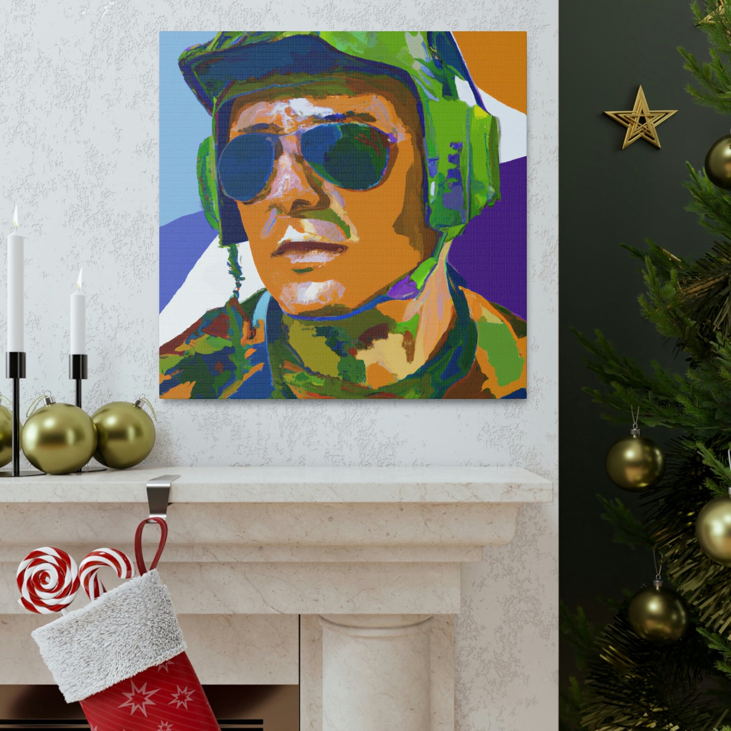 Pilot in Pop Art - Canvas