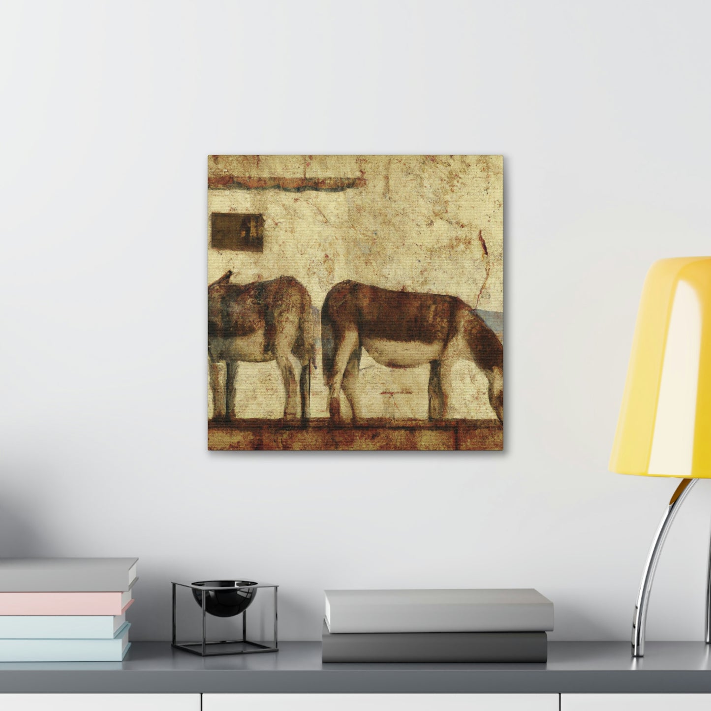 "Donkey in Deco Style" - Canvas