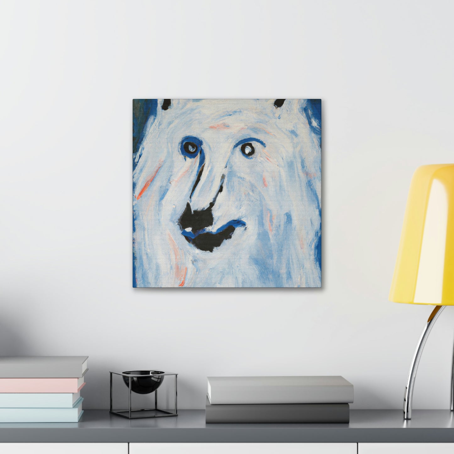 "Arctic Wolf's Silence" - Canvas