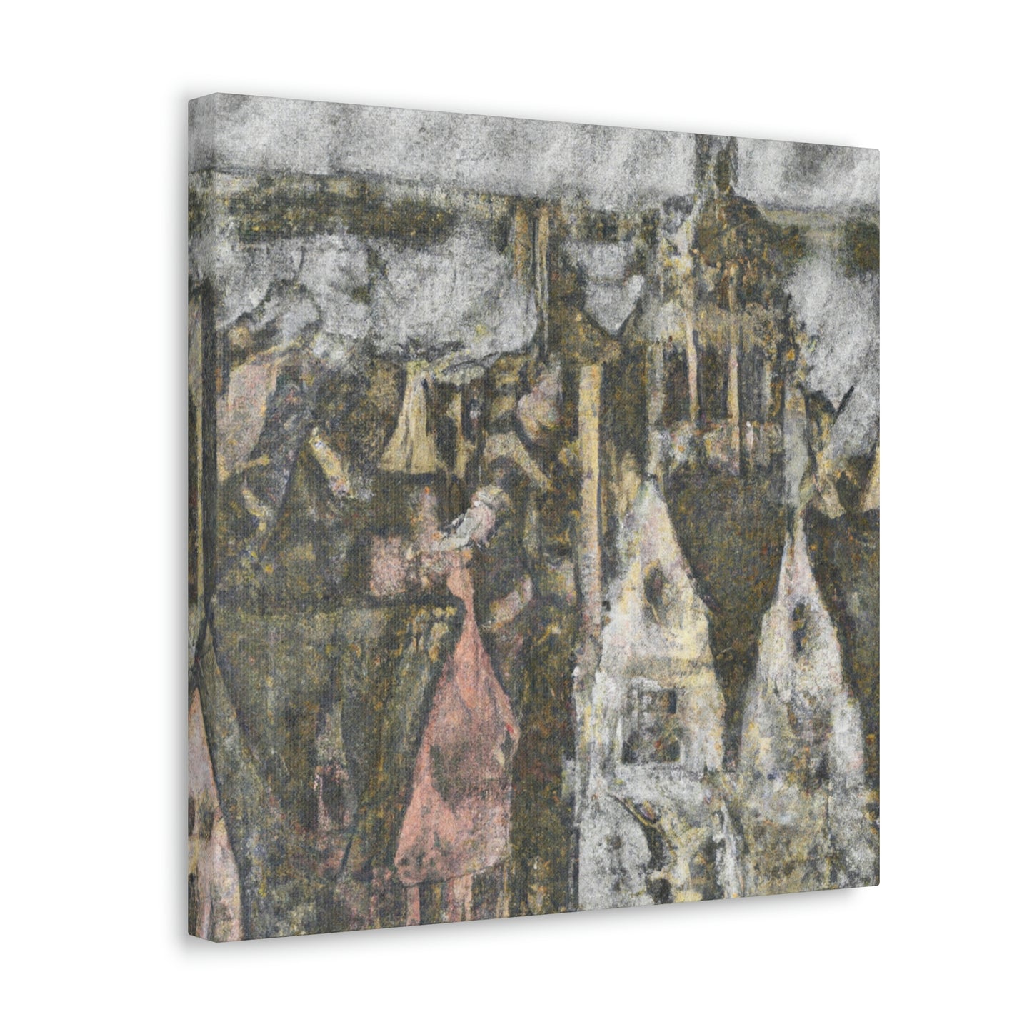 "Tudor Pointillist Dream" - Canvas