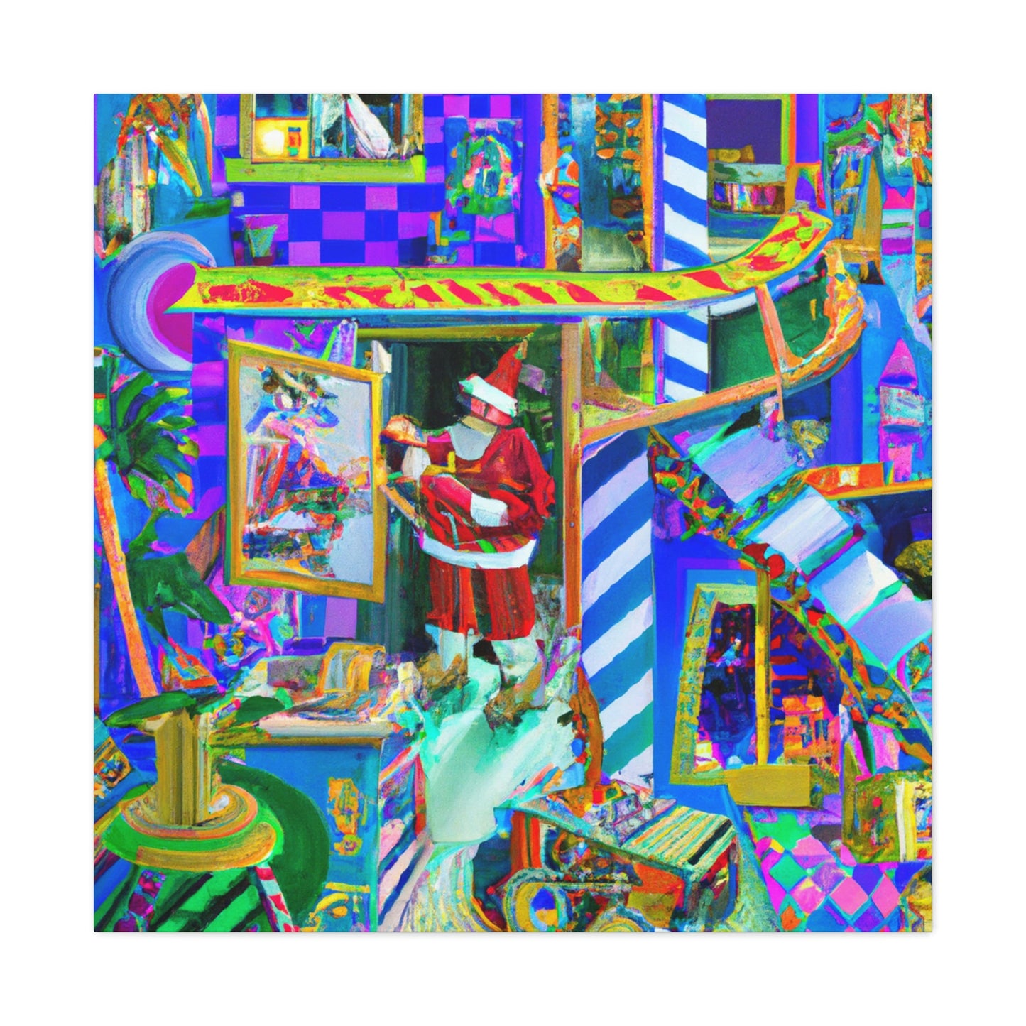 Santa's Magical Workshop - Canvas