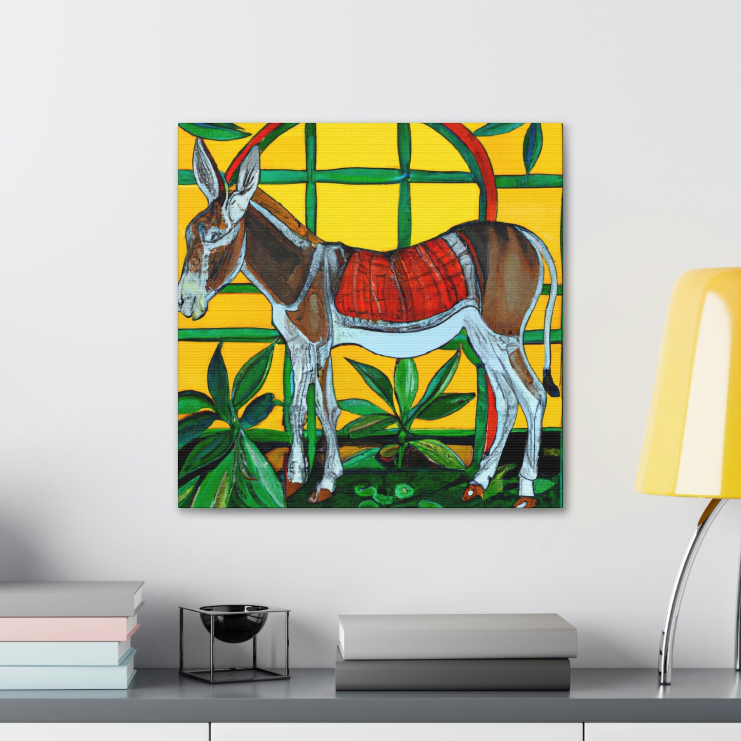 "Donkey in Art Nouveau" - Canvas