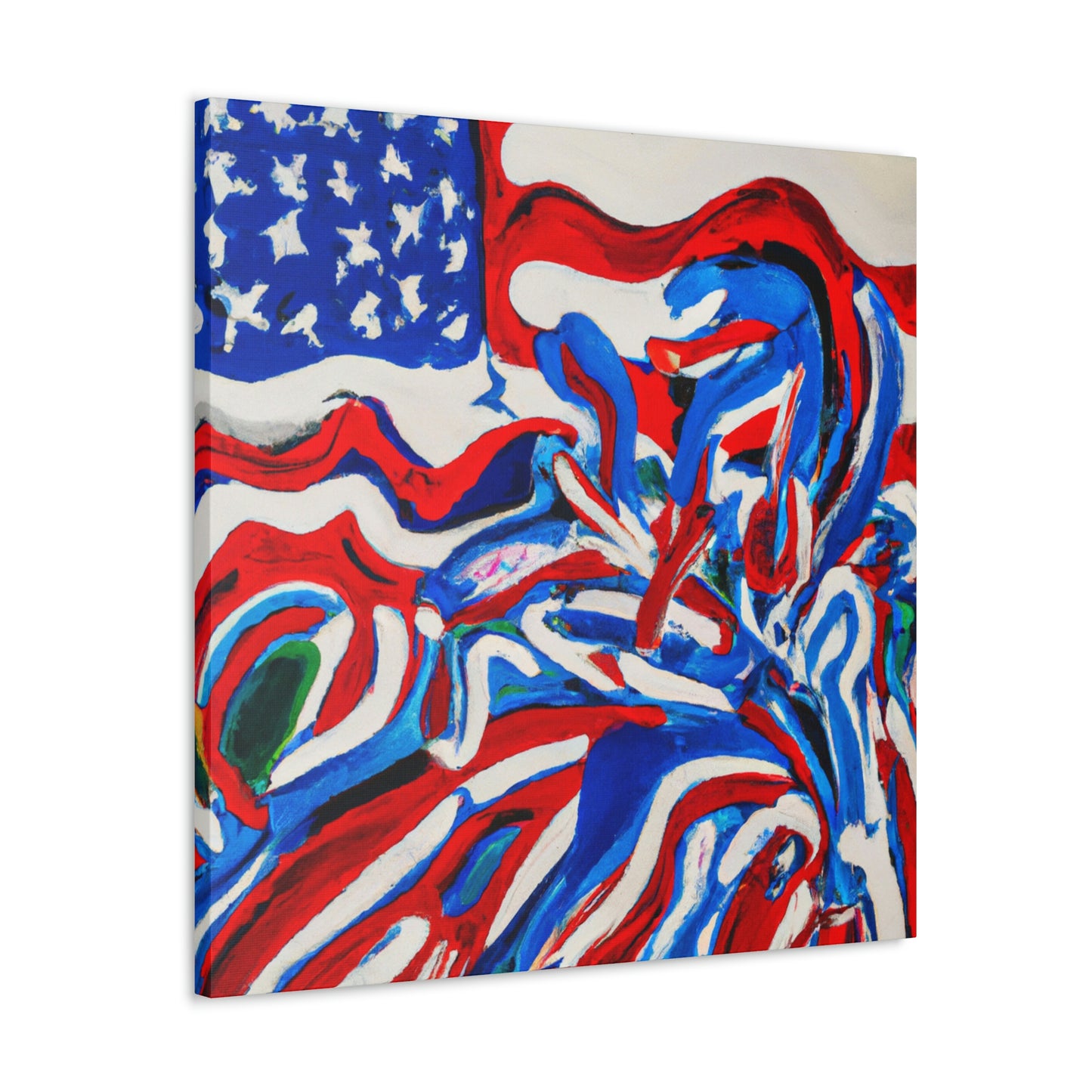 "Flag of Dreams Unfurled" - Canvas