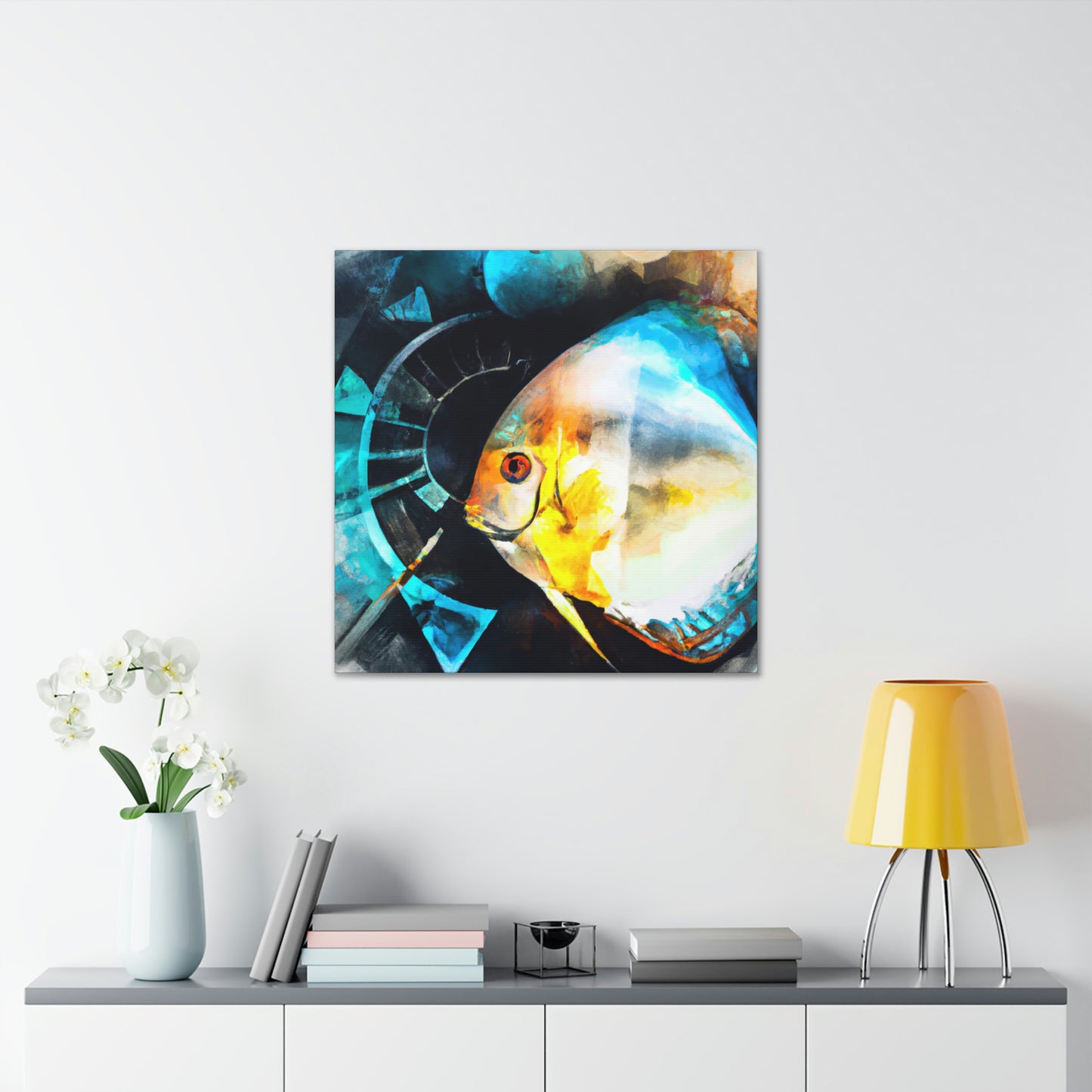 Discus in Reflection - Canvas