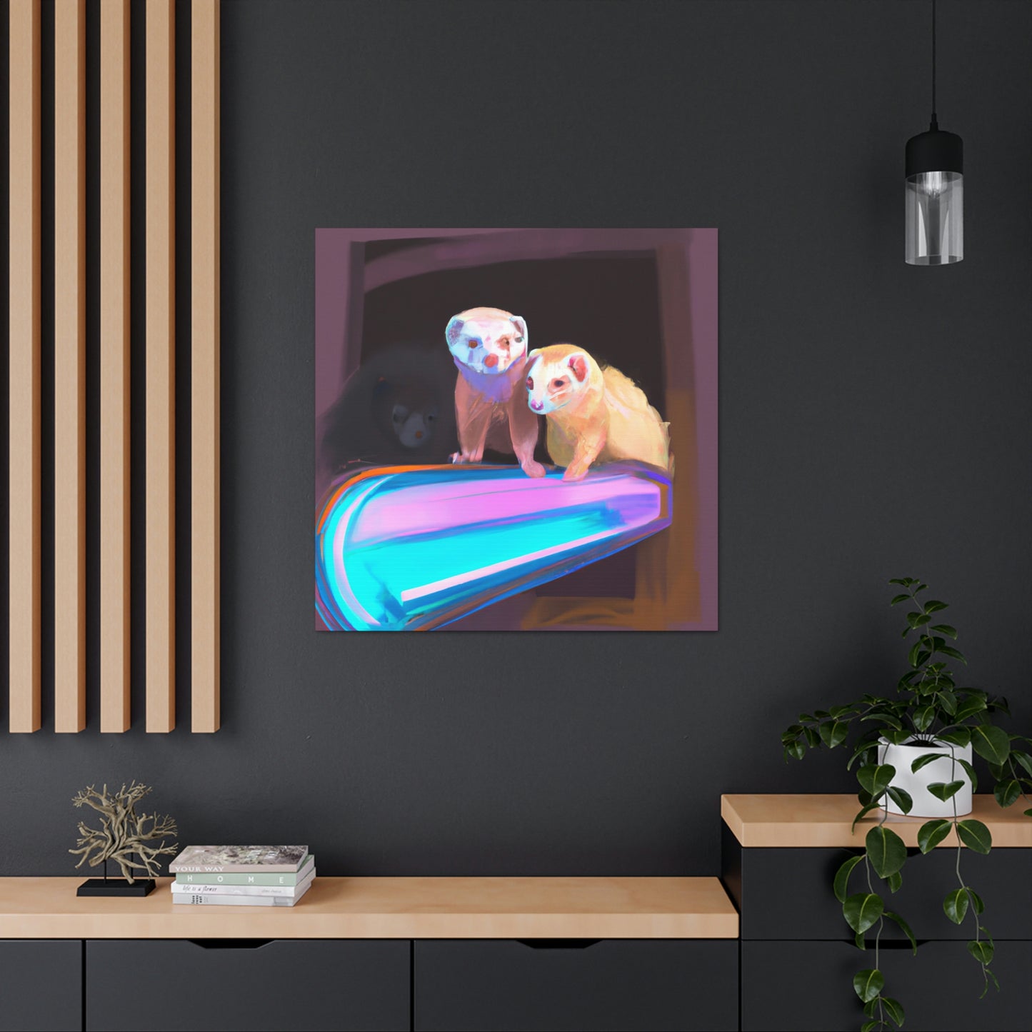 Ferrets of Minimalism - Canvas