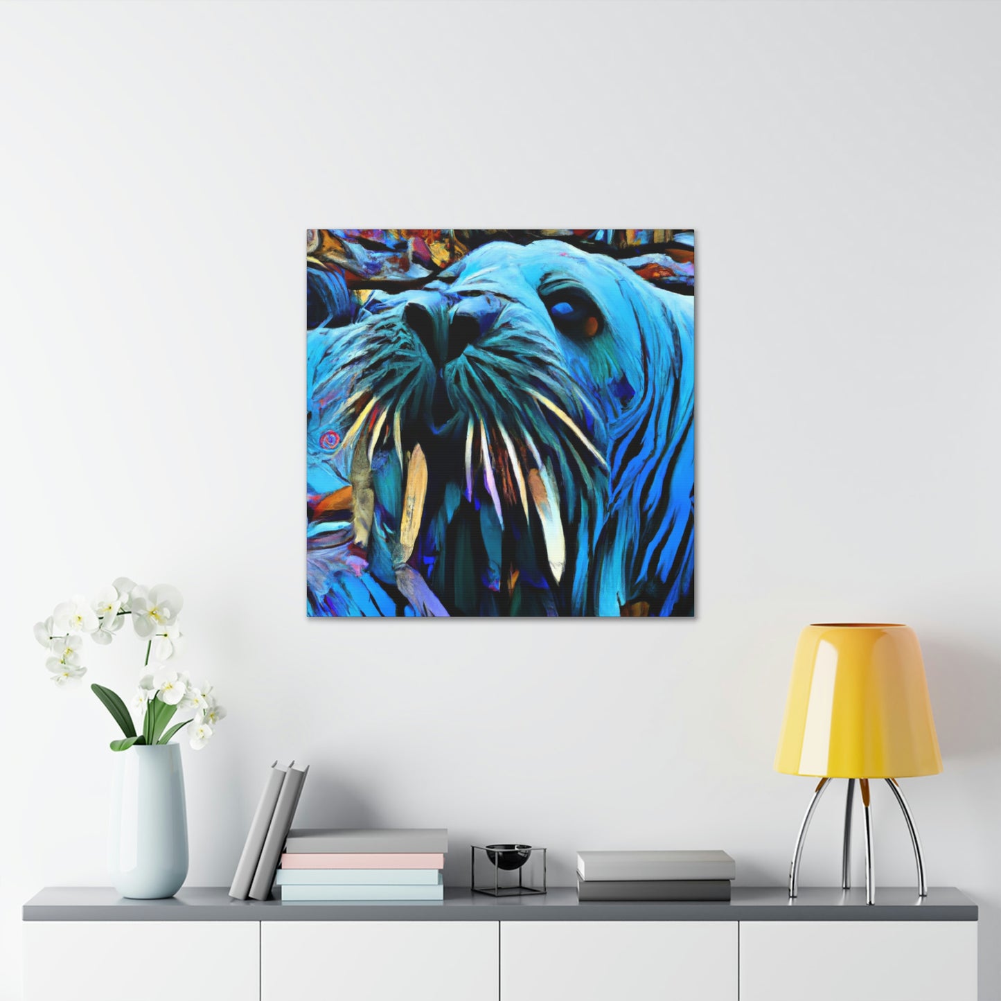 Walrus on a Wave - Canvas