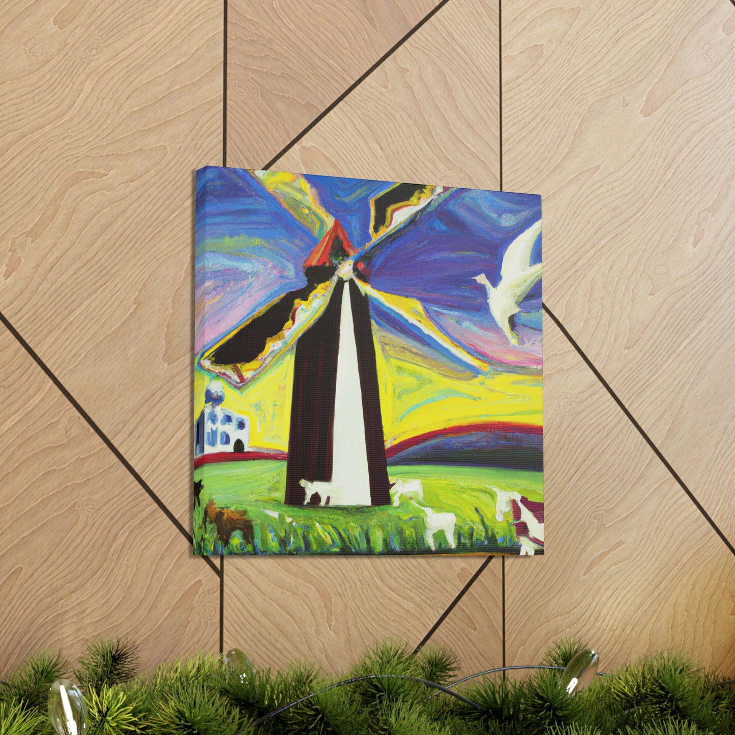 "Windmill in Dreamland" - Canvas