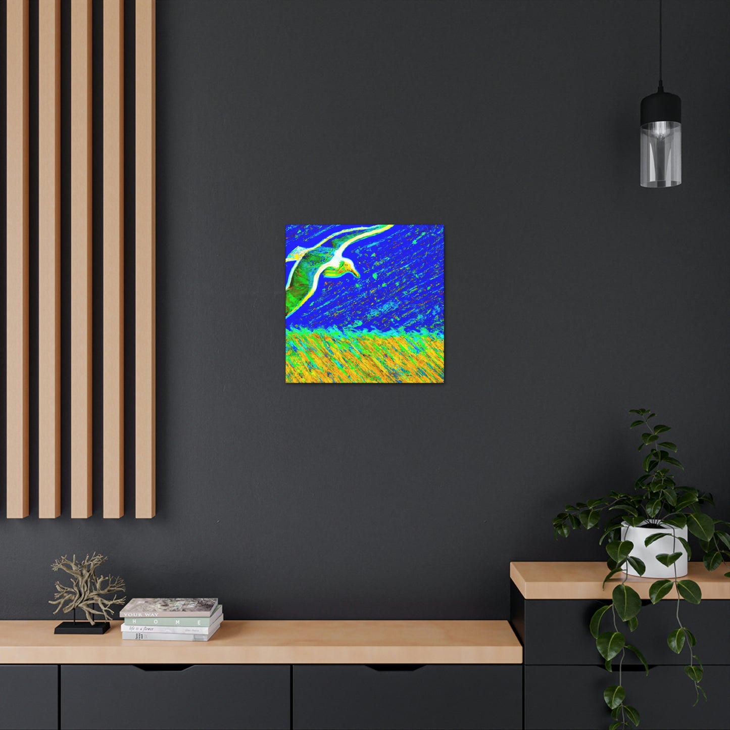 Seagulls on the Shore - Canvas