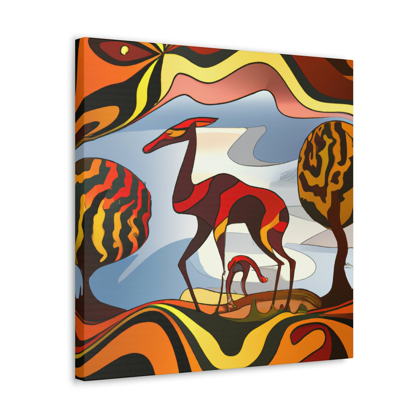 "Antelope in Art Deco" - Canvas