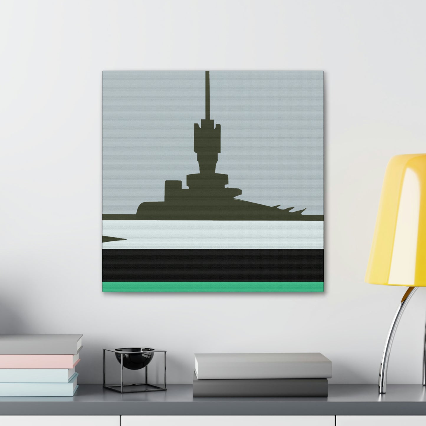 "Battleship Minimalism" - Canvas