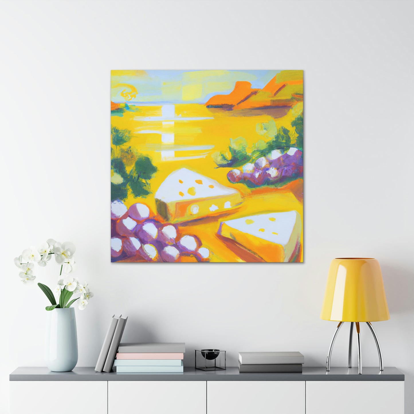 "Cheesy Grapes Abound" - Canvas