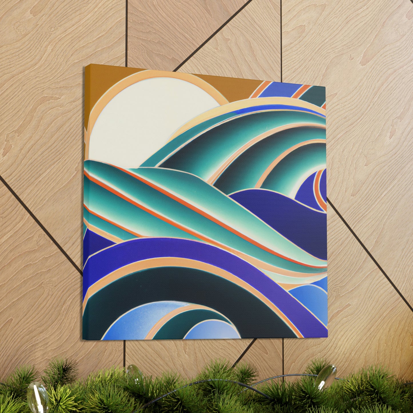 Glimmering Sea Swells - Canvas