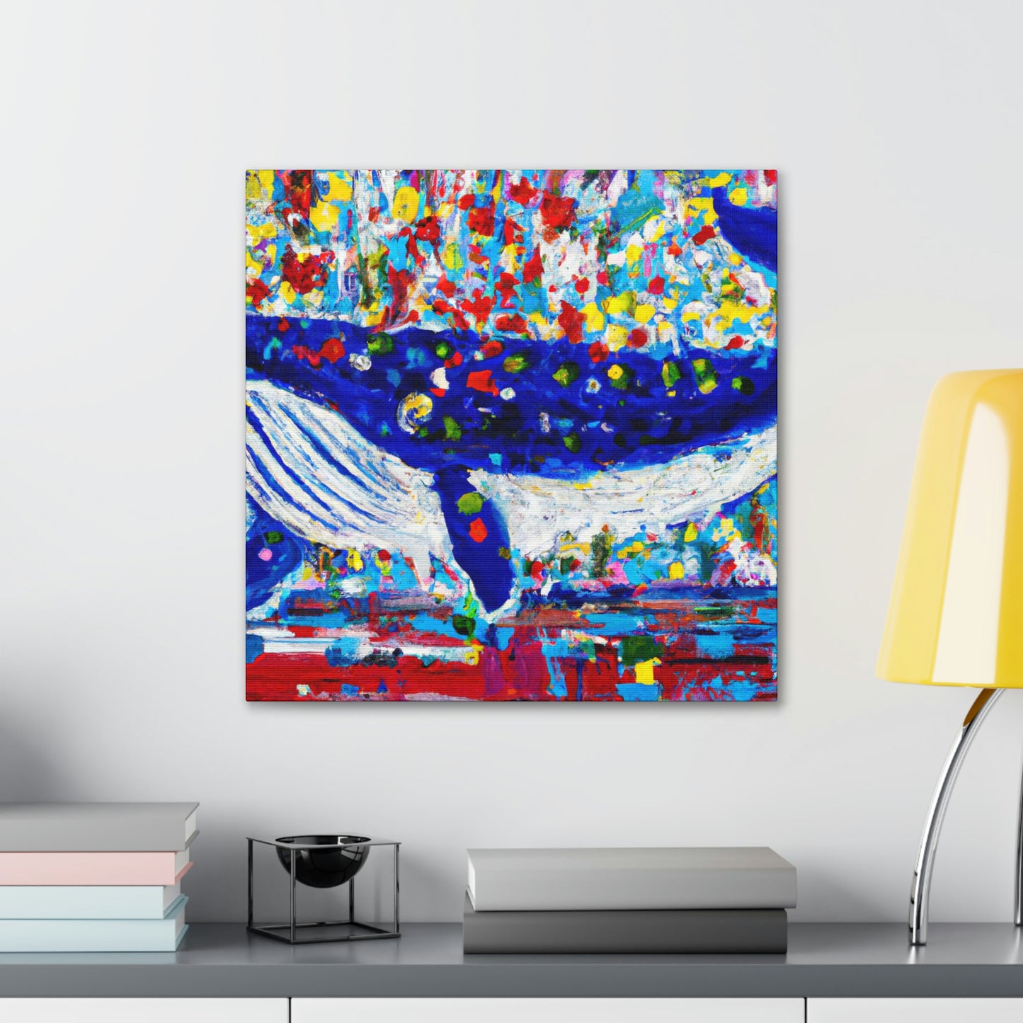 Whale in Motion﻿ - Canvas