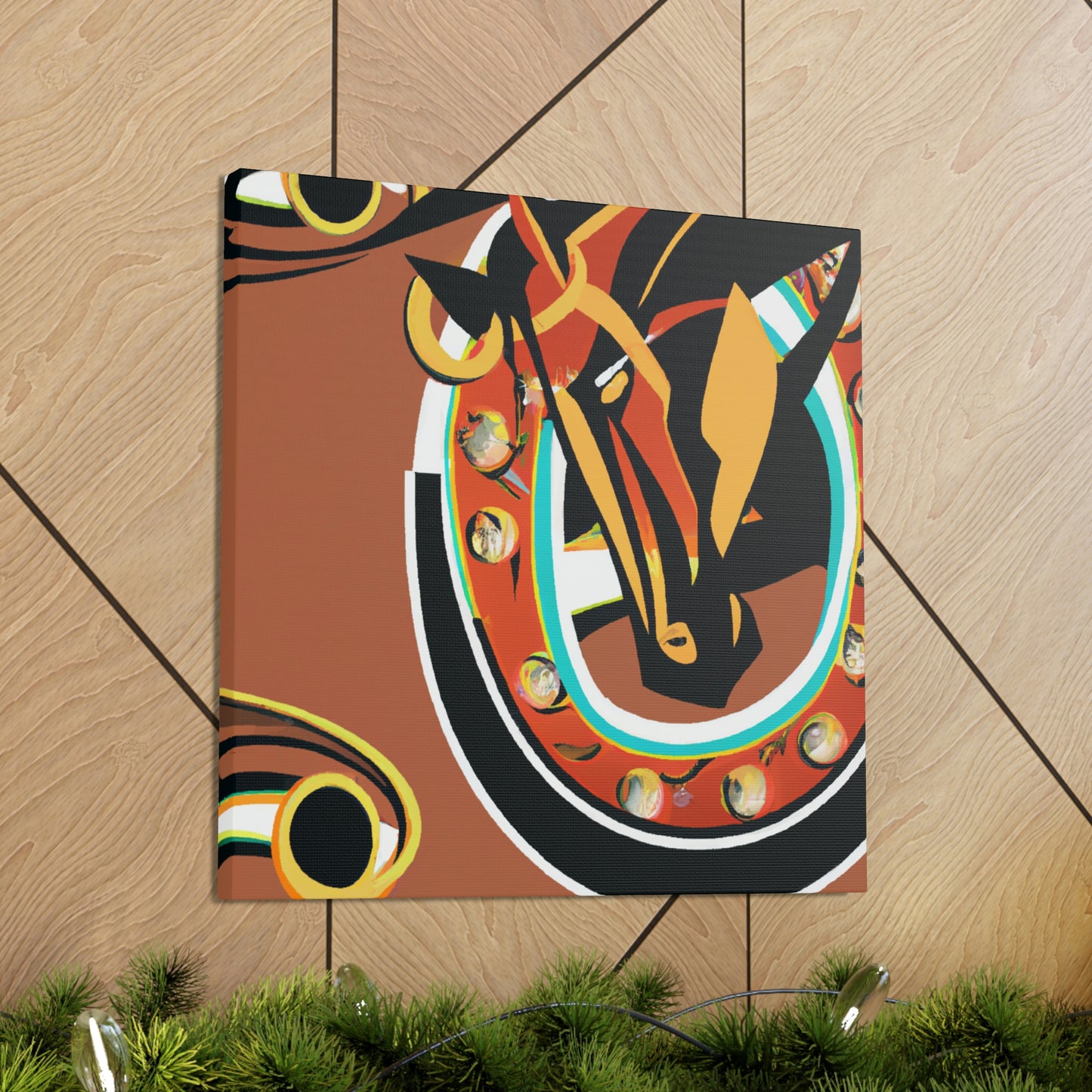 "Horseshoe Art Deco" - Canvas