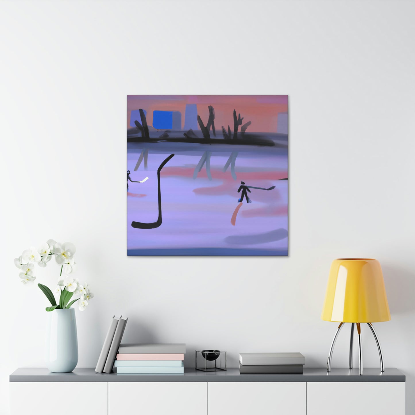 Hockey in Minimalism - Canvas