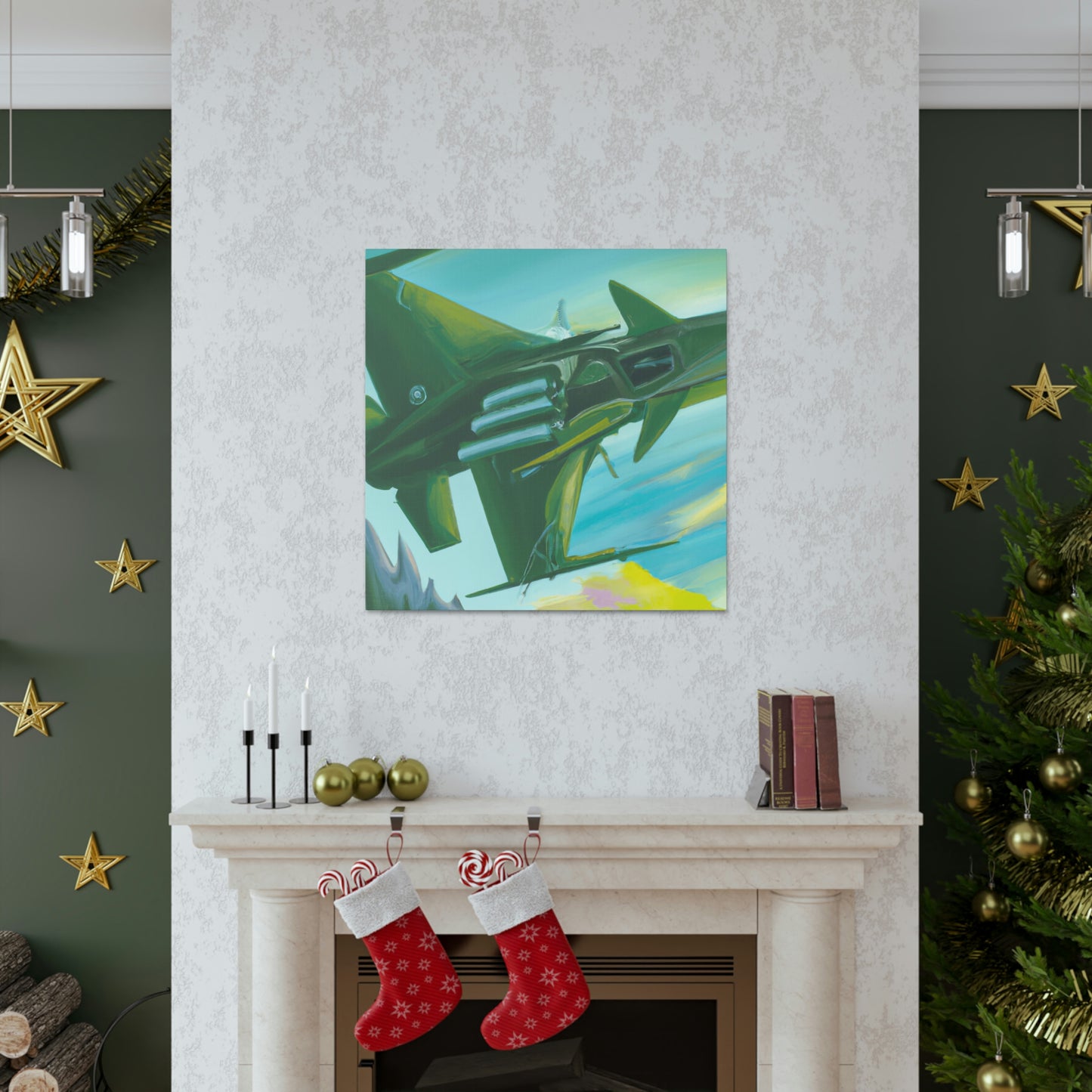 Jet Fighter Surrealism - Canvas