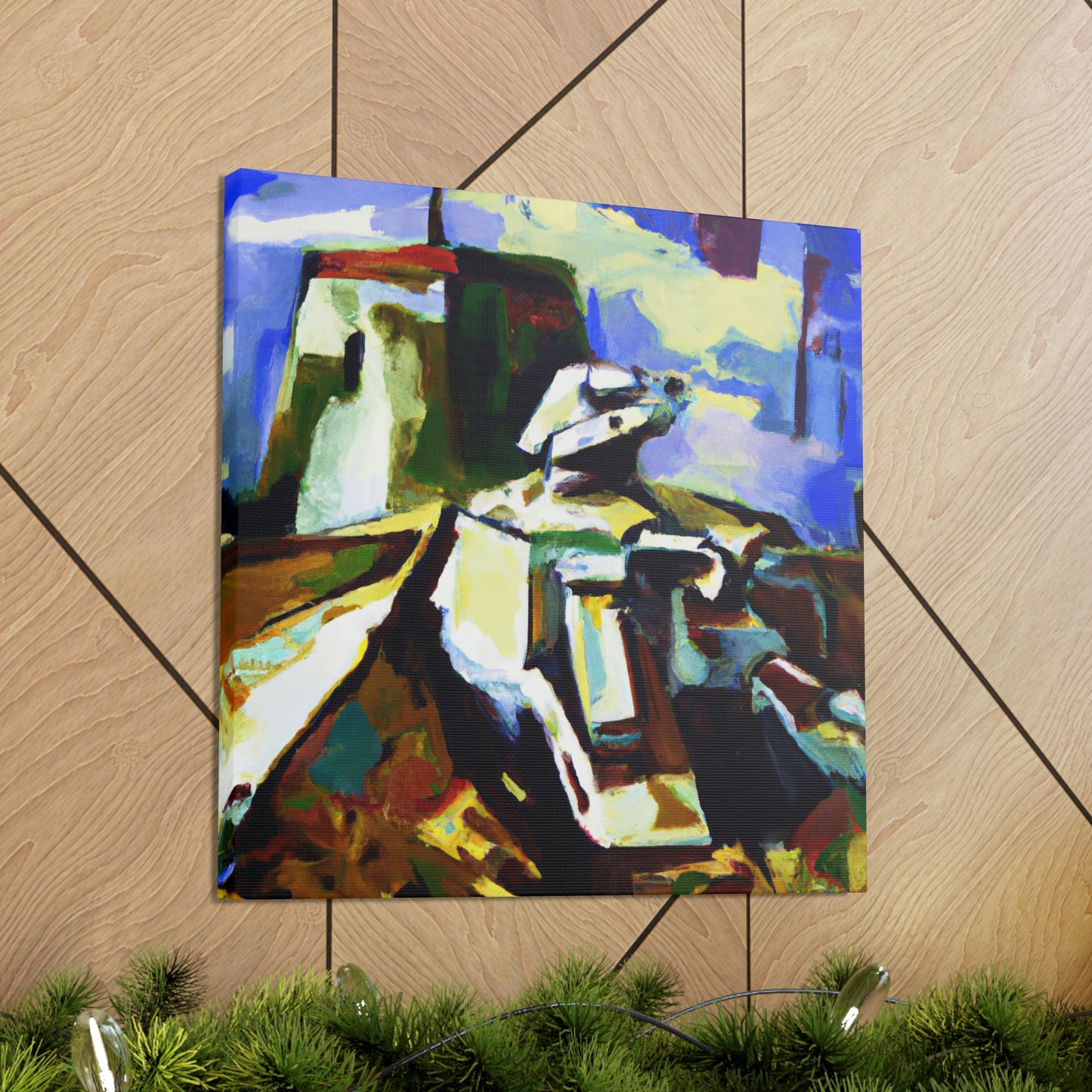 "Tank Operator Reflection" - Canvas