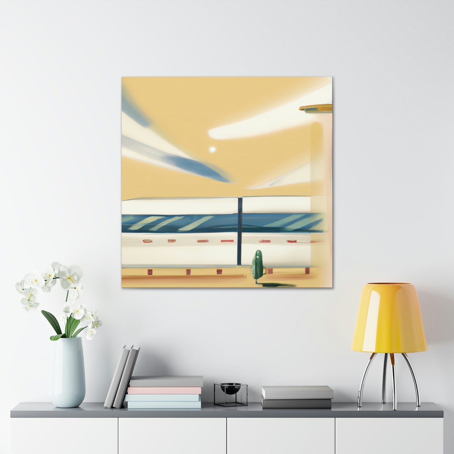 Train in a Dreamscape - Canvas