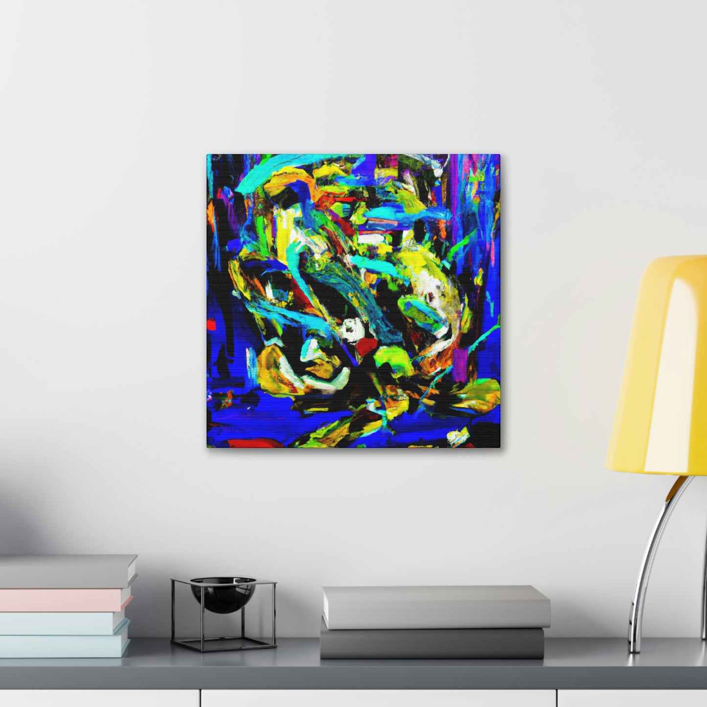 A Blue Symphony Breezes - Canvas