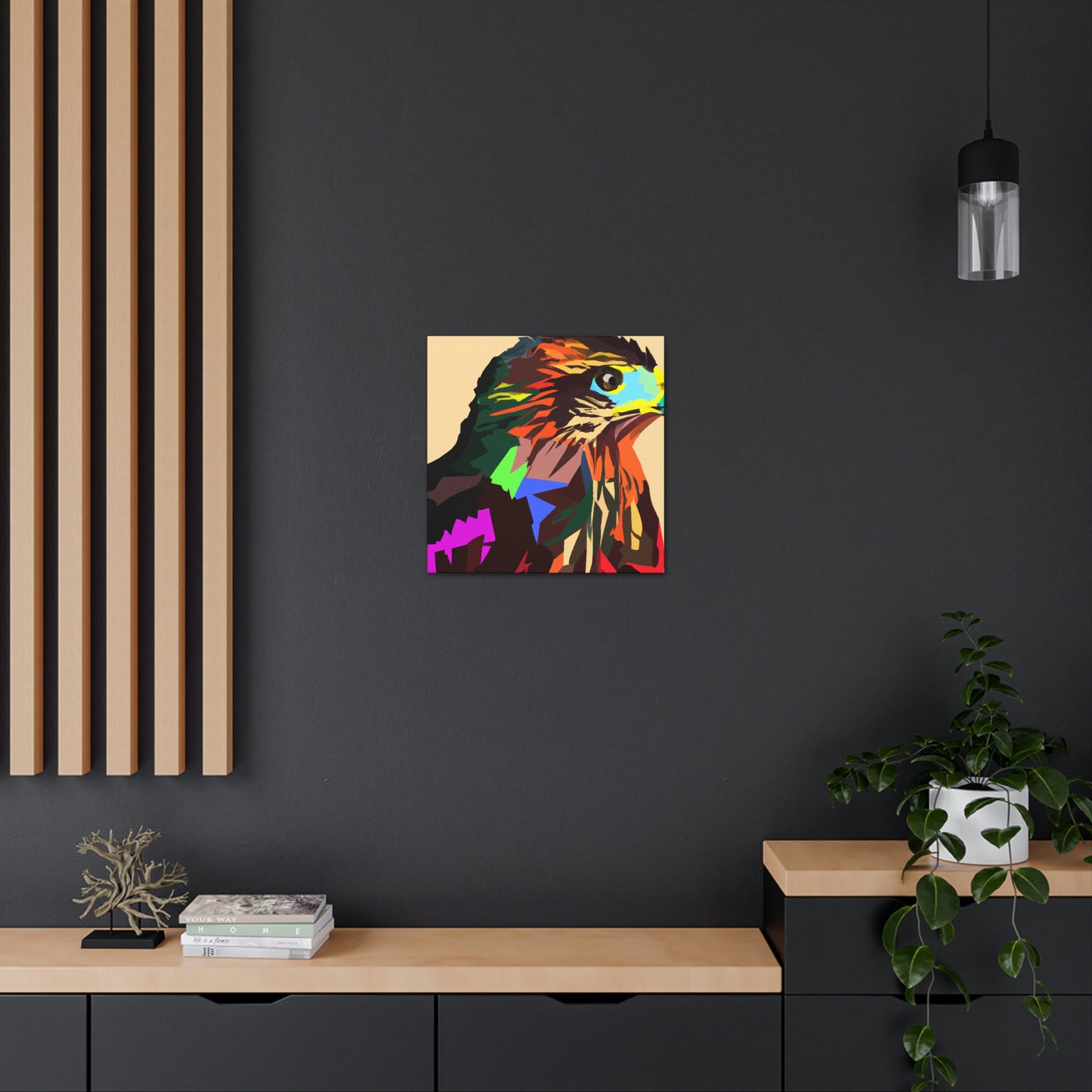 Hawk in Pop Art - Canvas