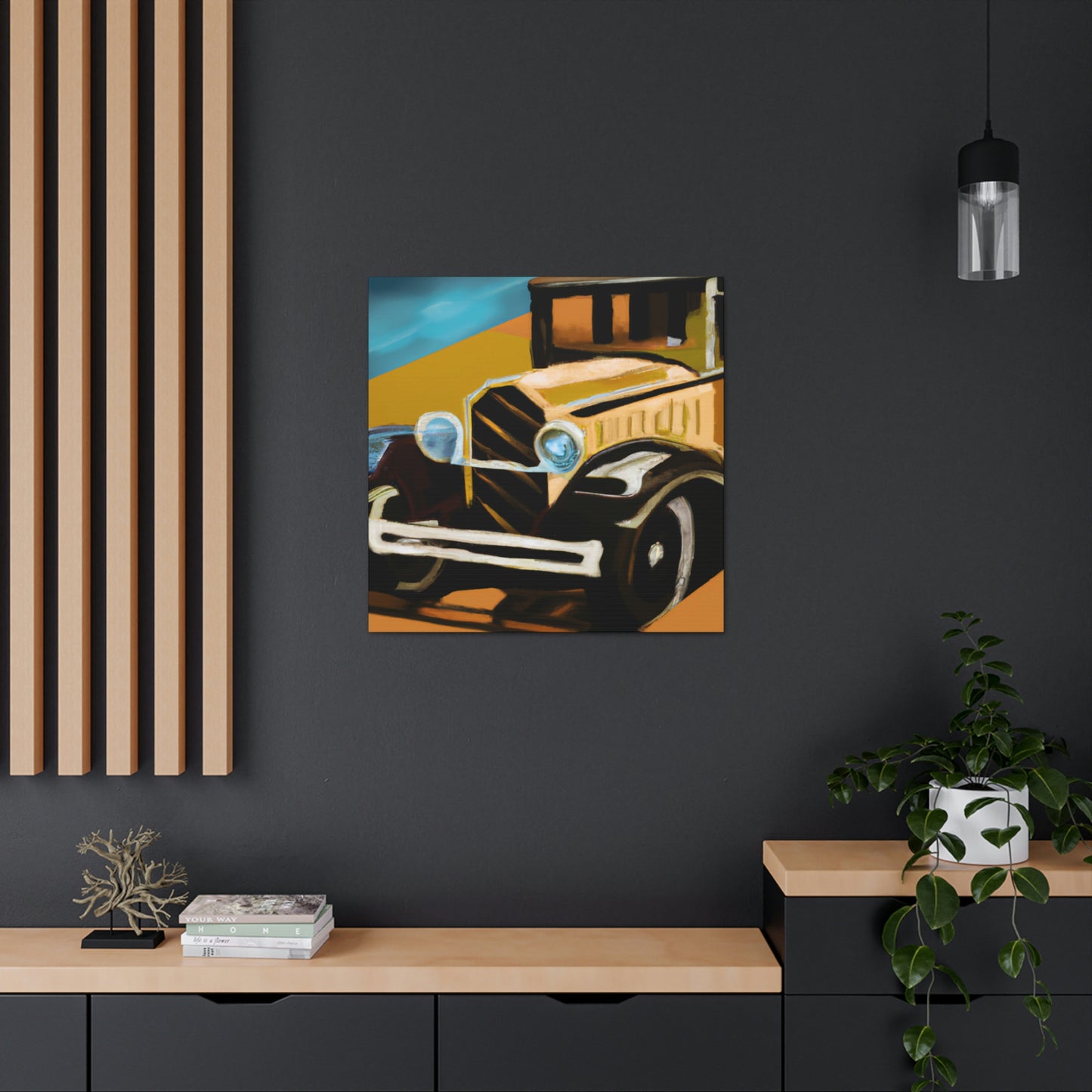 "Automobiles of the 20s" - Canvas