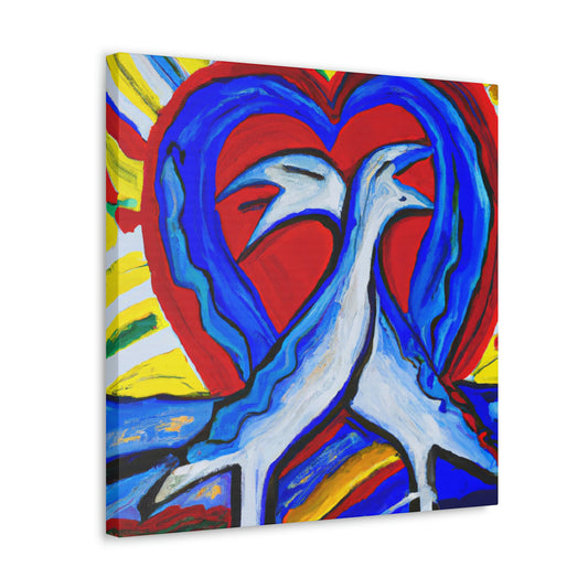 Love and Seagulls - Canvas