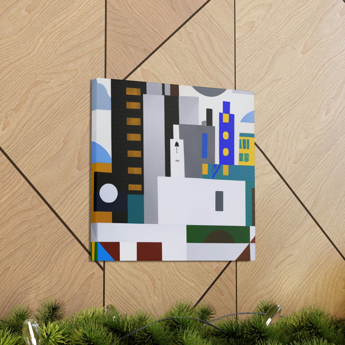 "Modernist Embrace Harmony" - Canvas