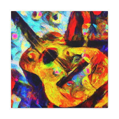 "Guitar Strummed Harmony" - Canvas