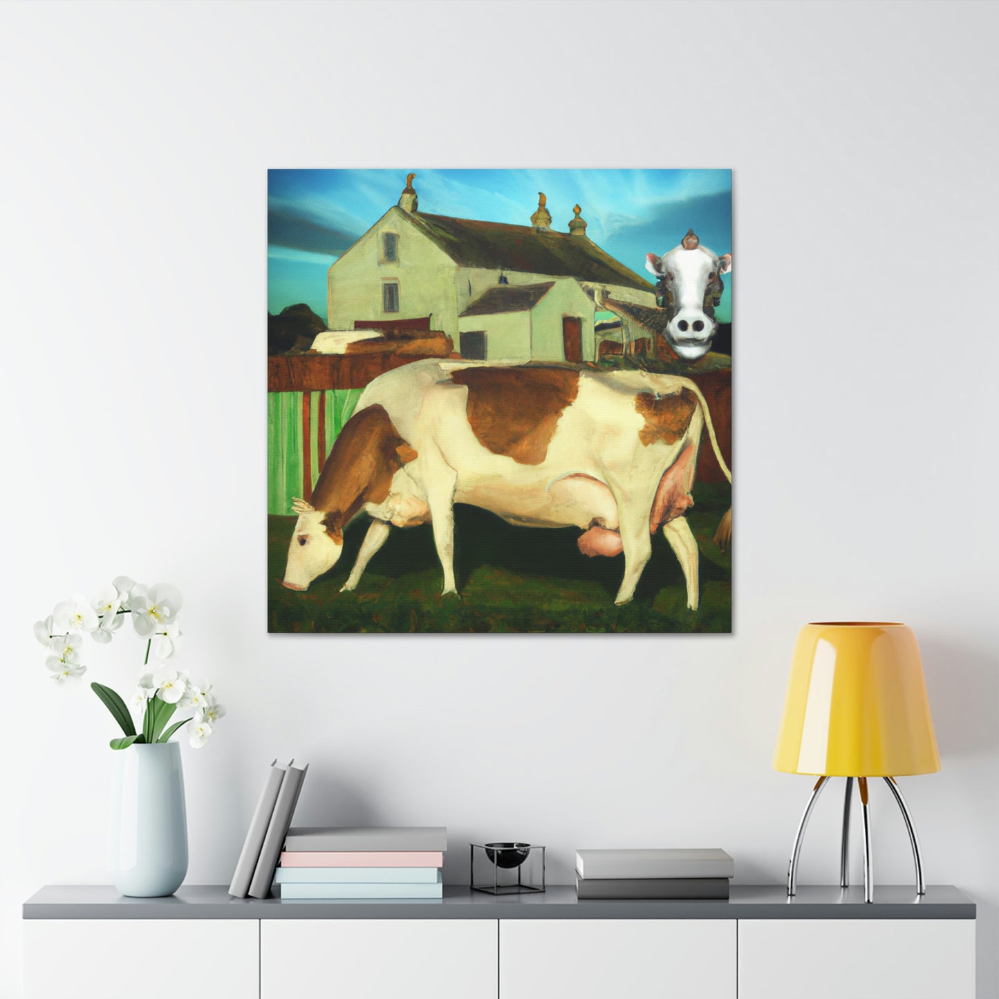 "Cow on the Pasture" - Canvas