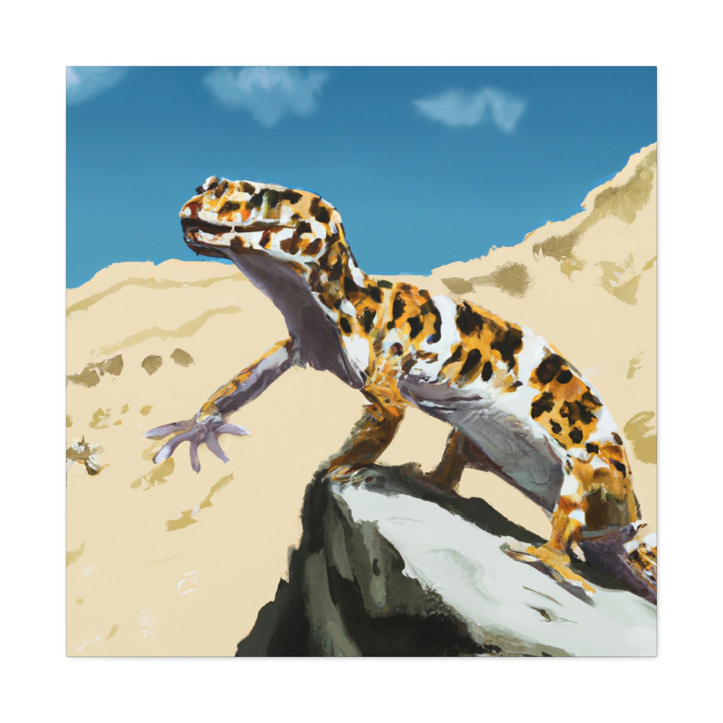 Leopard Gecko Elegance - Canvas