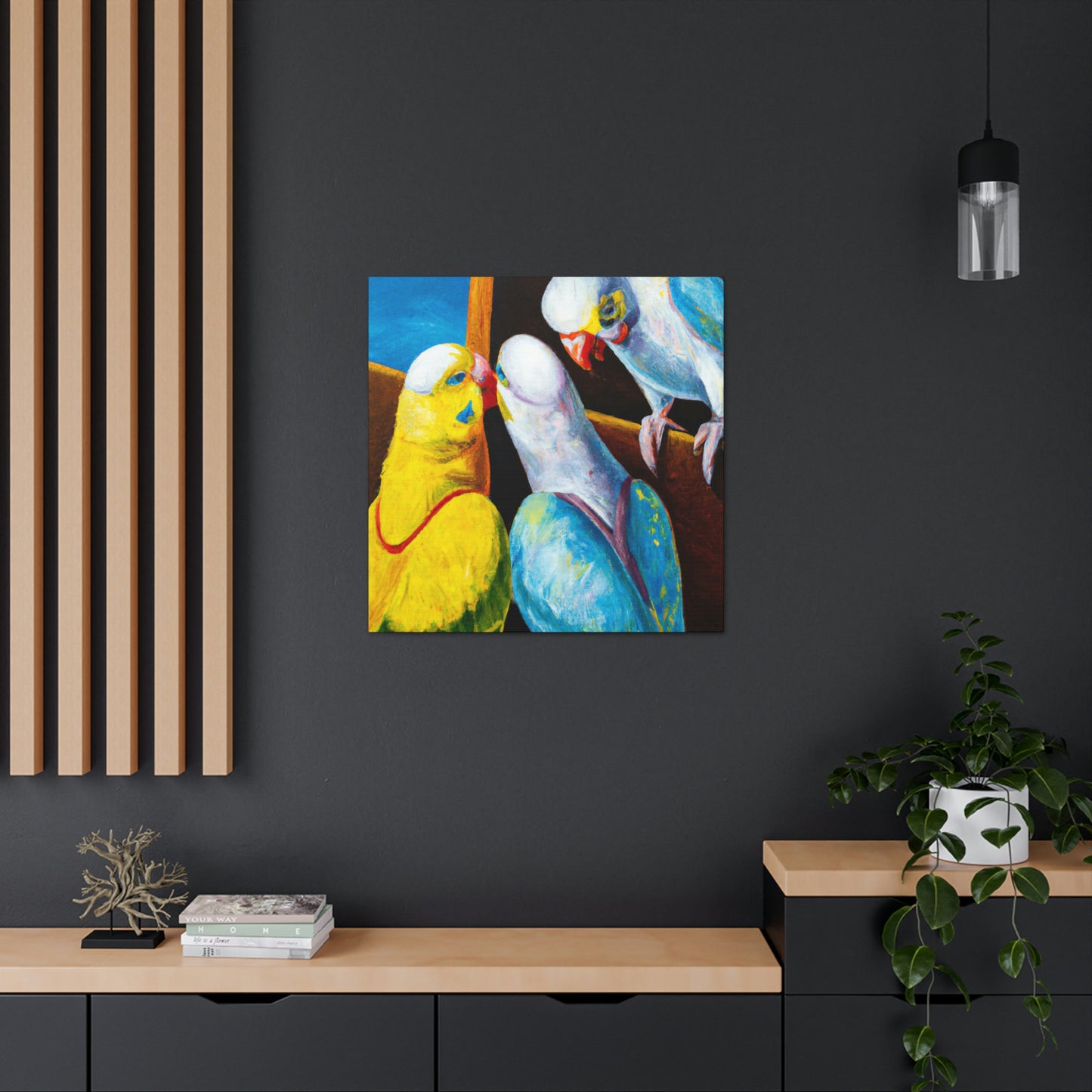 Parakeet Dreamscape - Canvas