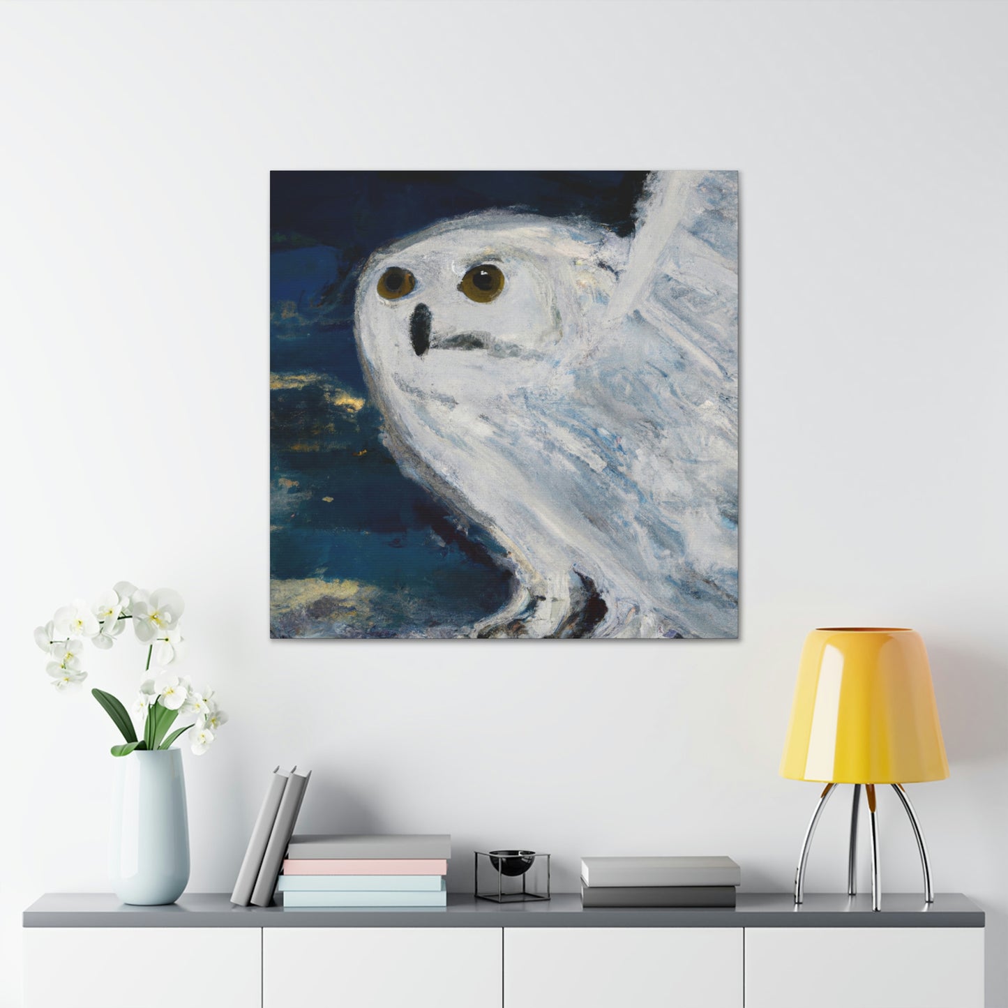 Snowy Owl Majesty - Canvas