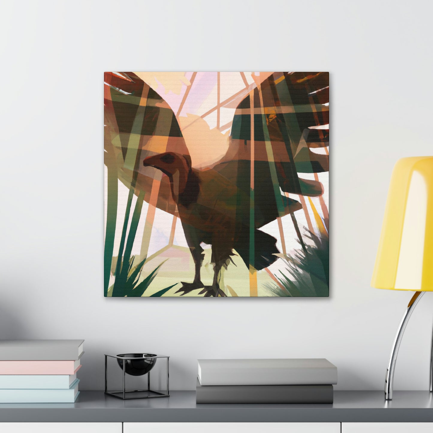 "Vulture in Art Deco". - Canvas