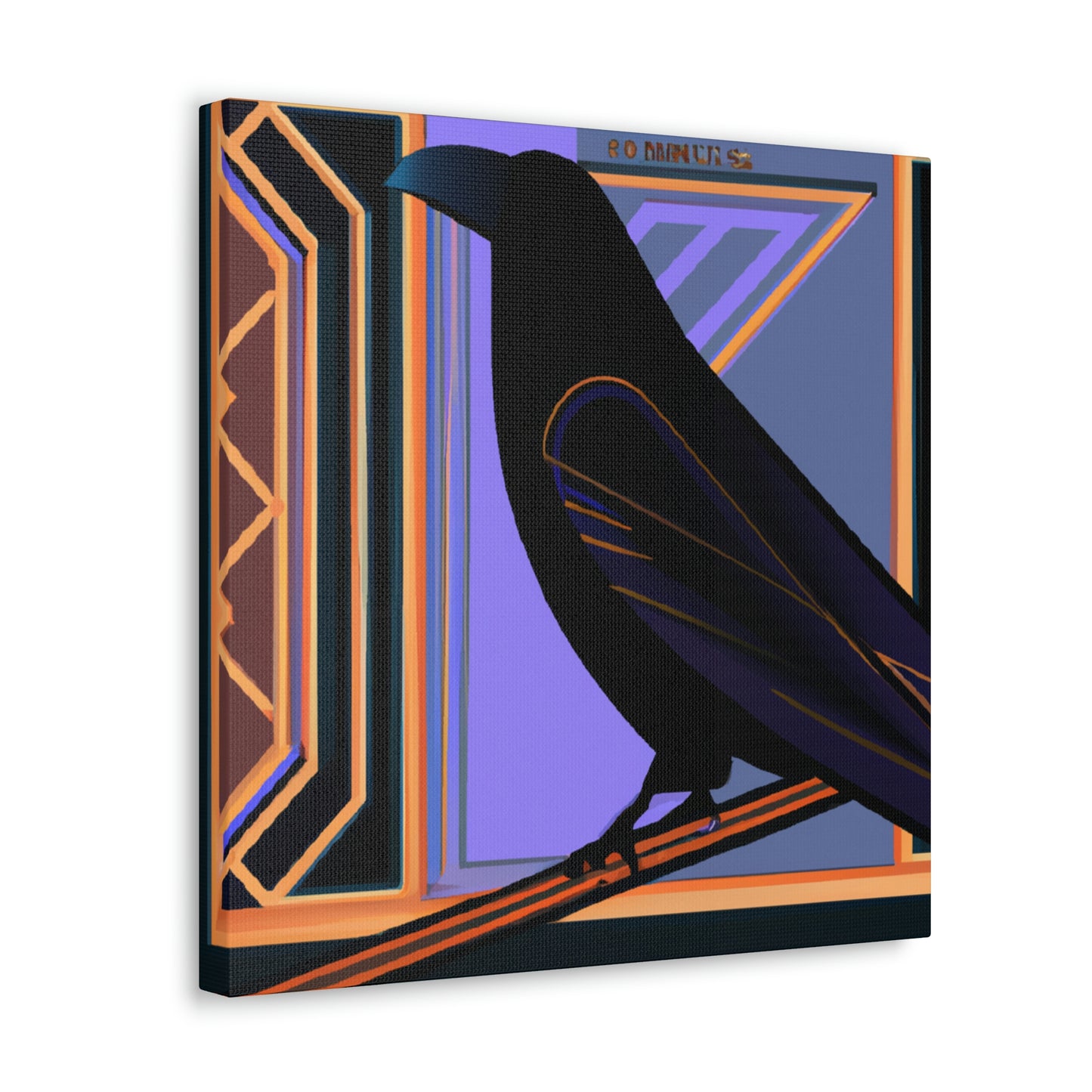 "Crow Over Art Deco." - Canvas