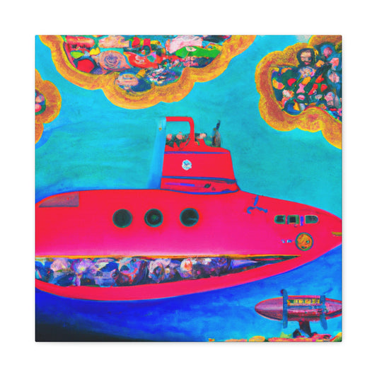 "Submarine Below the Surface" - Canvas