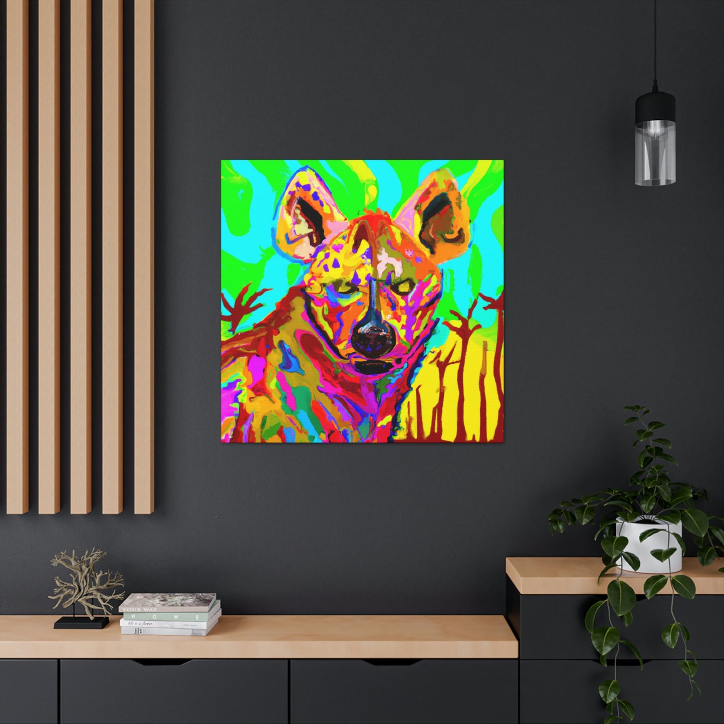 "Hyena in the City" - Canvas