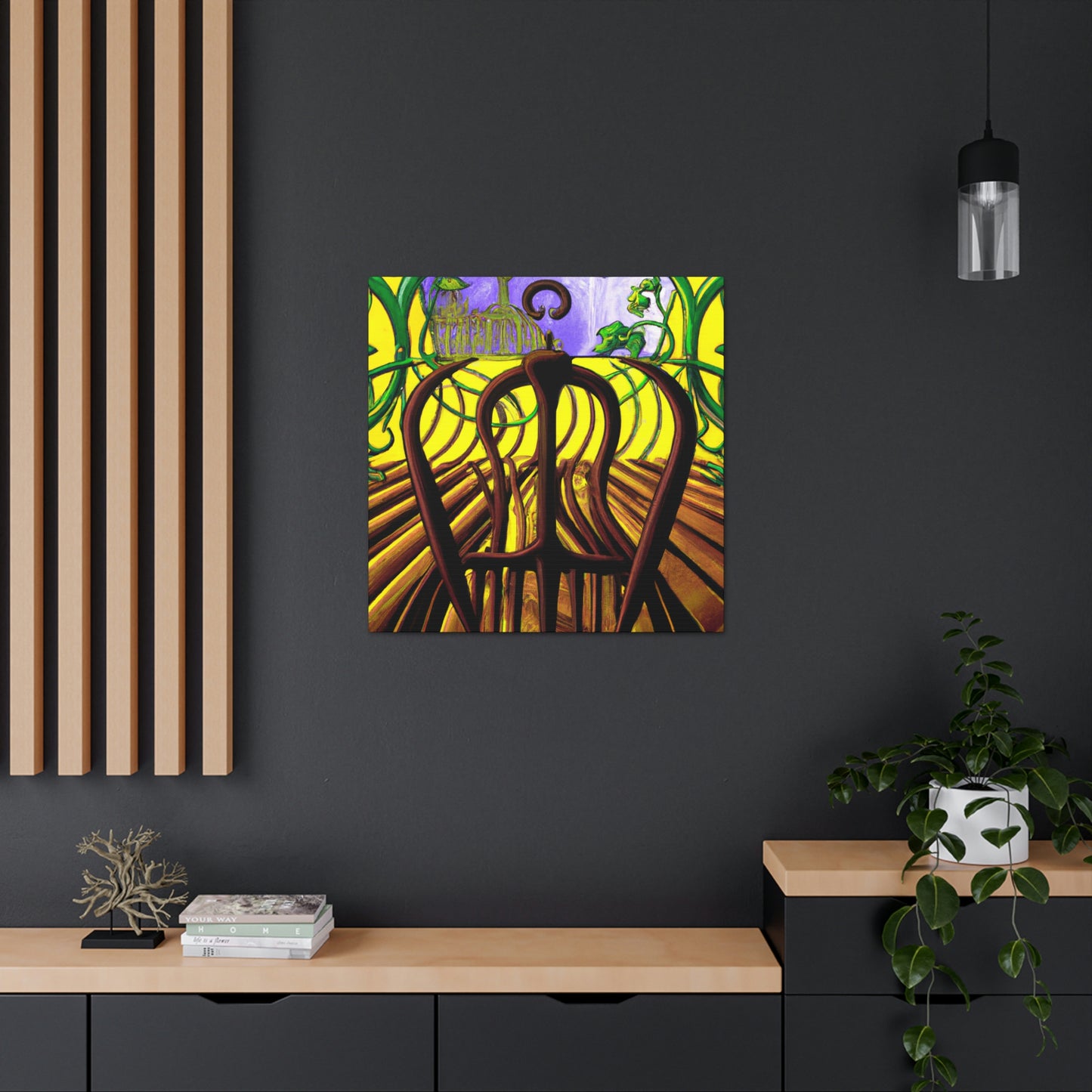 "Pitchfork in Moonlight Glow" - Canvas