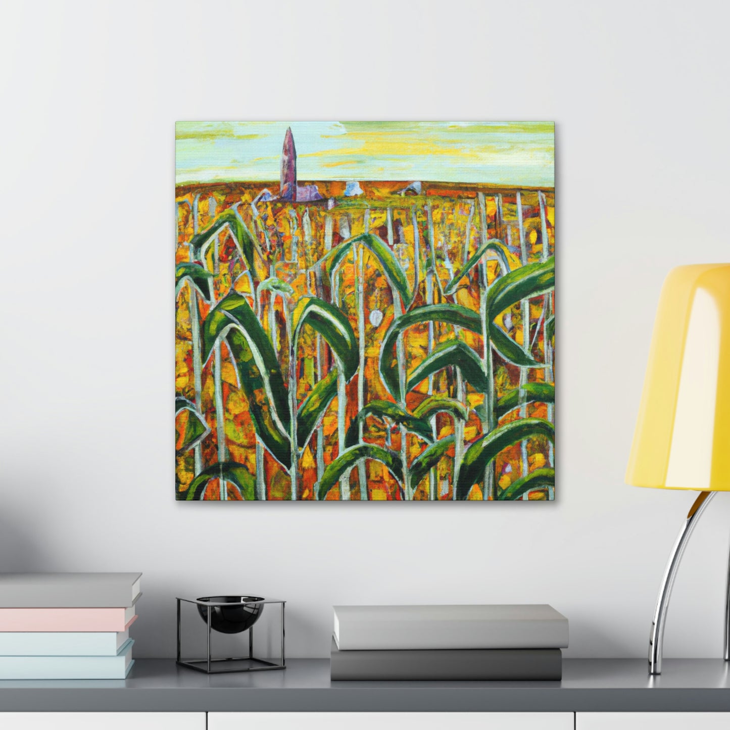 "Corn Field in Surrealism" - Canvas