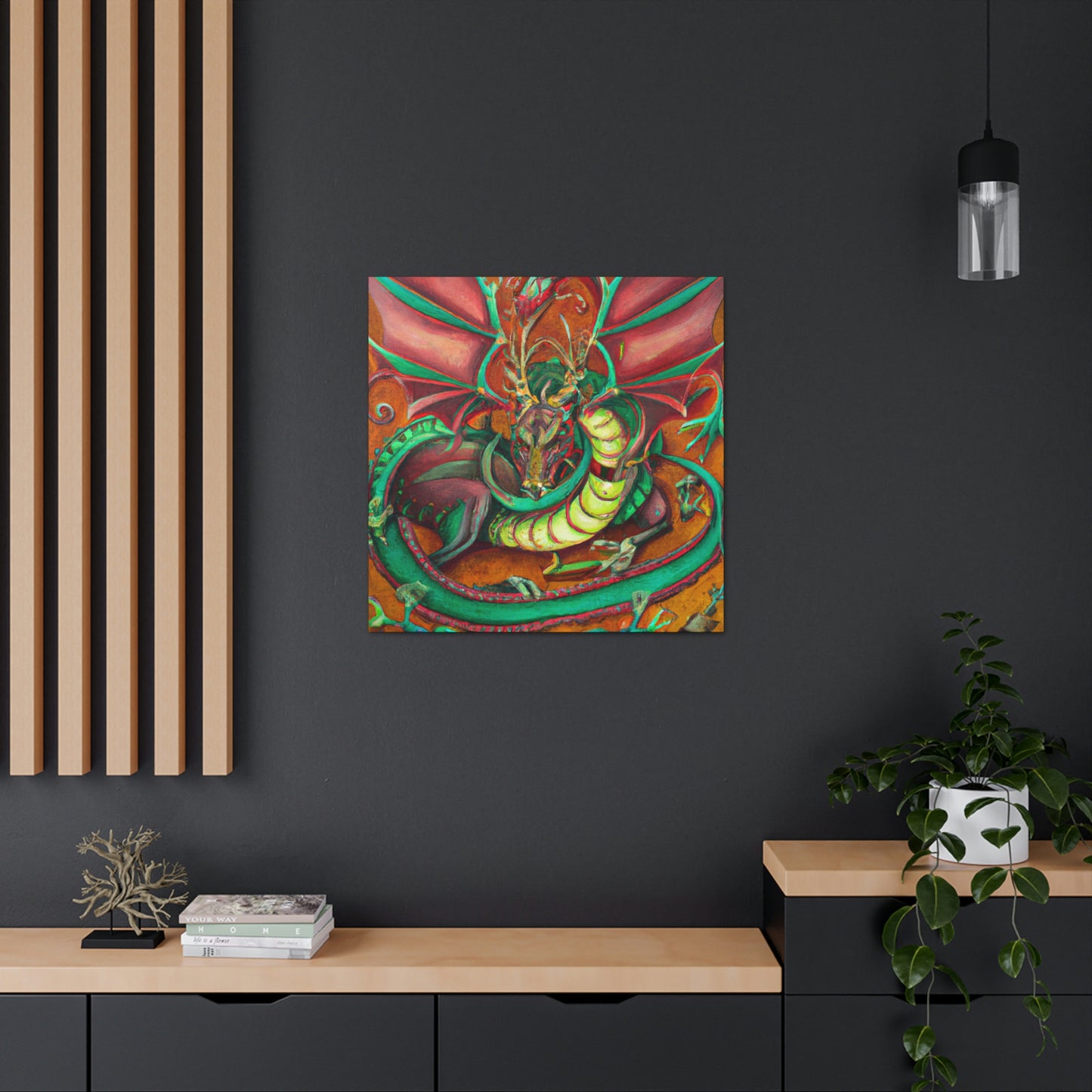 "Dragon in the Jazz Age" - Canvas