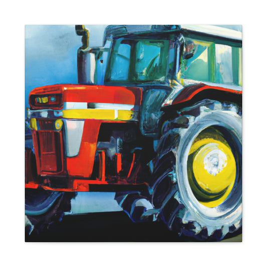 "Tractor in Hyperrealism" - Canvas