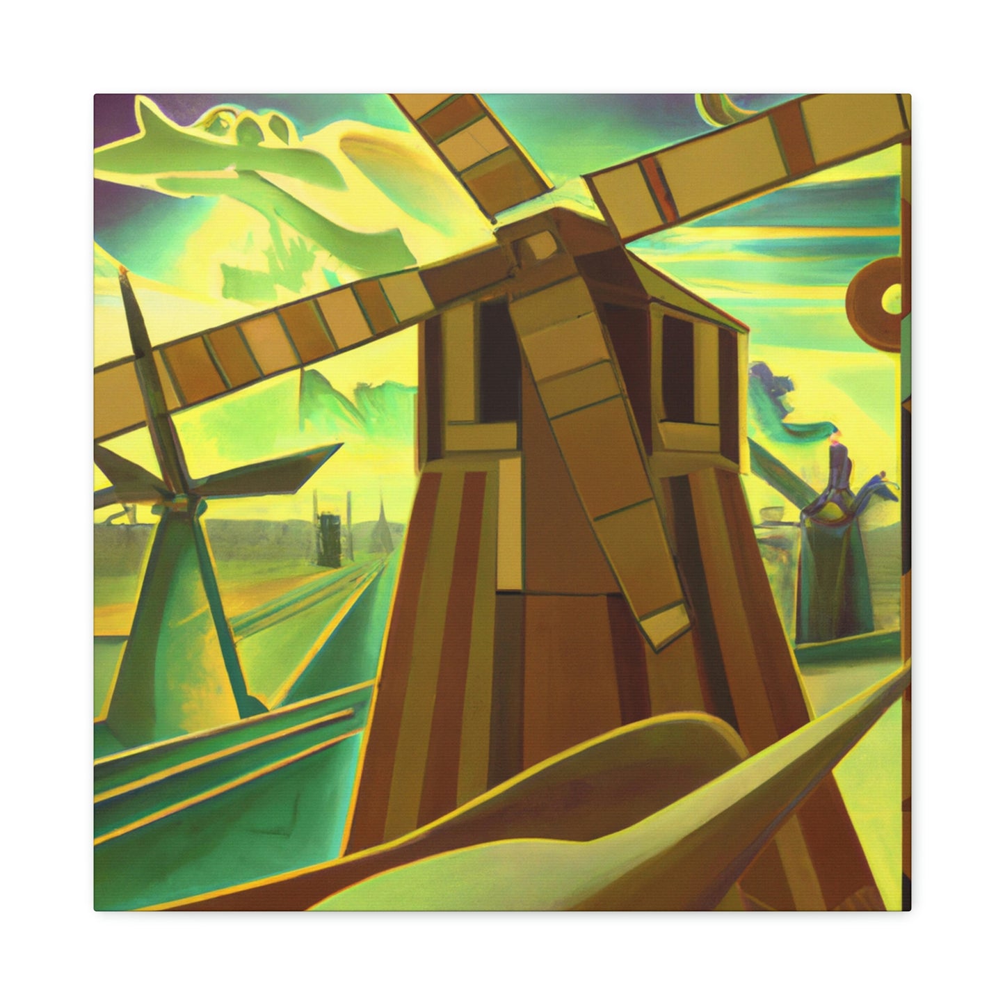 "Windmill on a Summer's Day" - Canvas