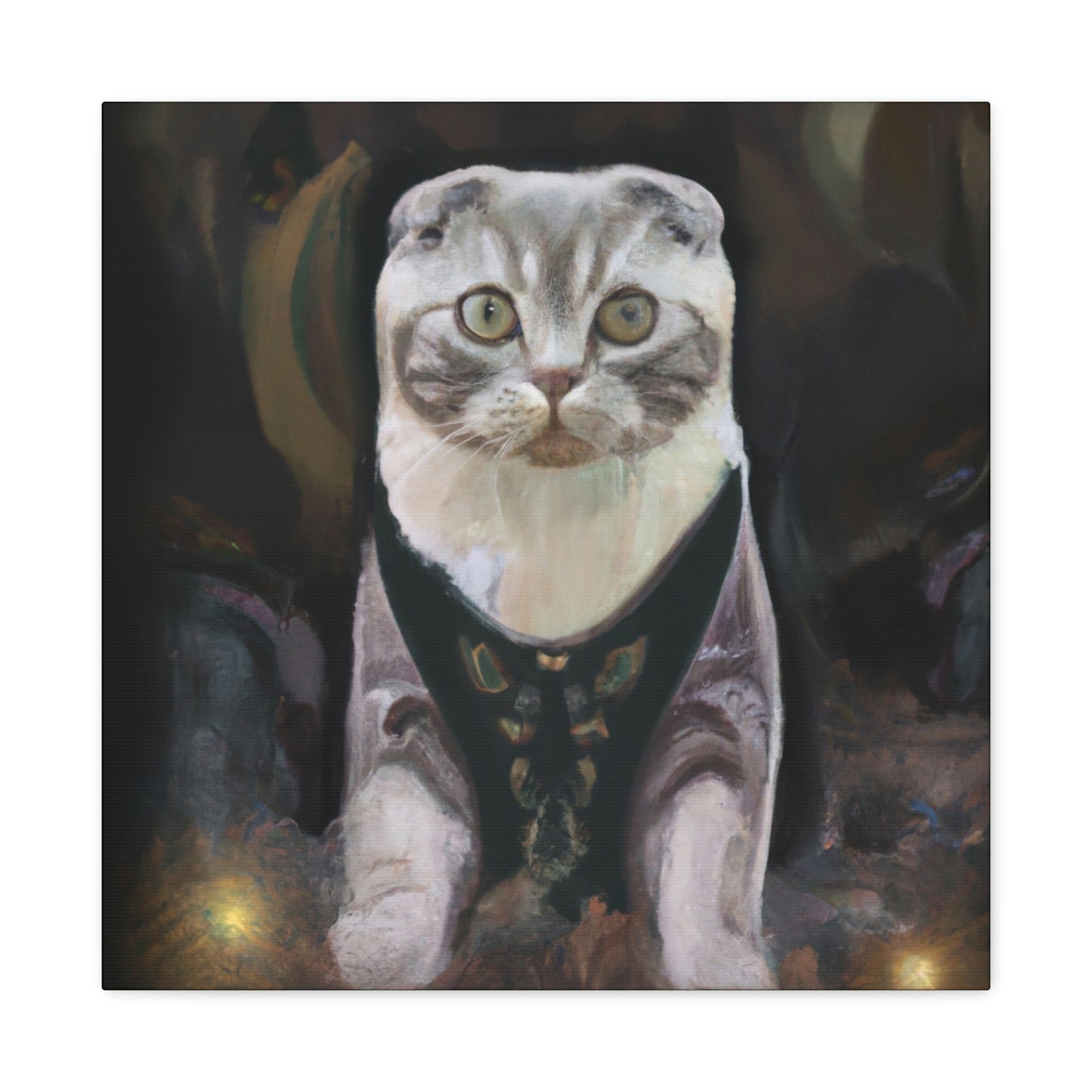 Feline Art Deco Splendor - Canvas