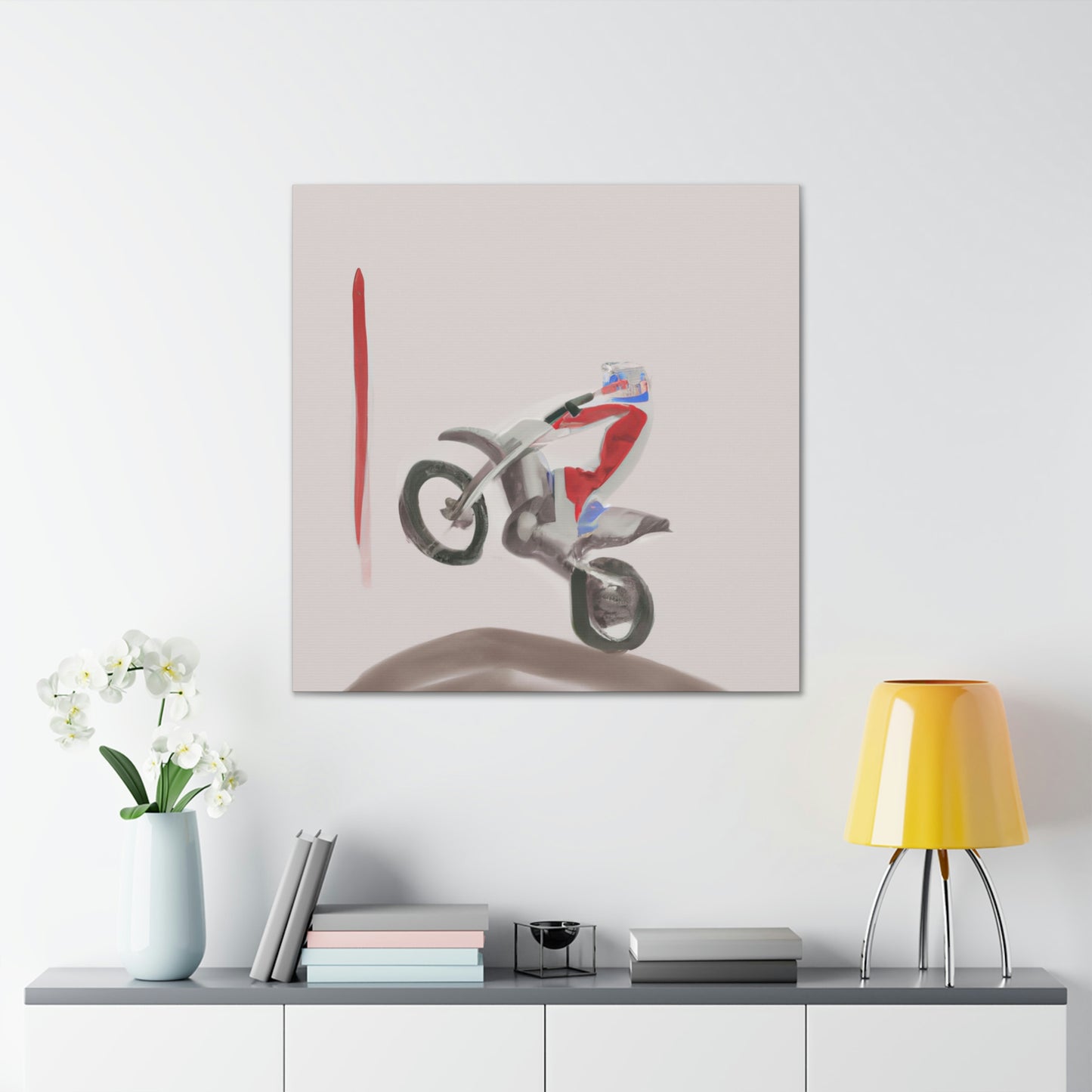 "Motocross and Minimalism" - Canvas