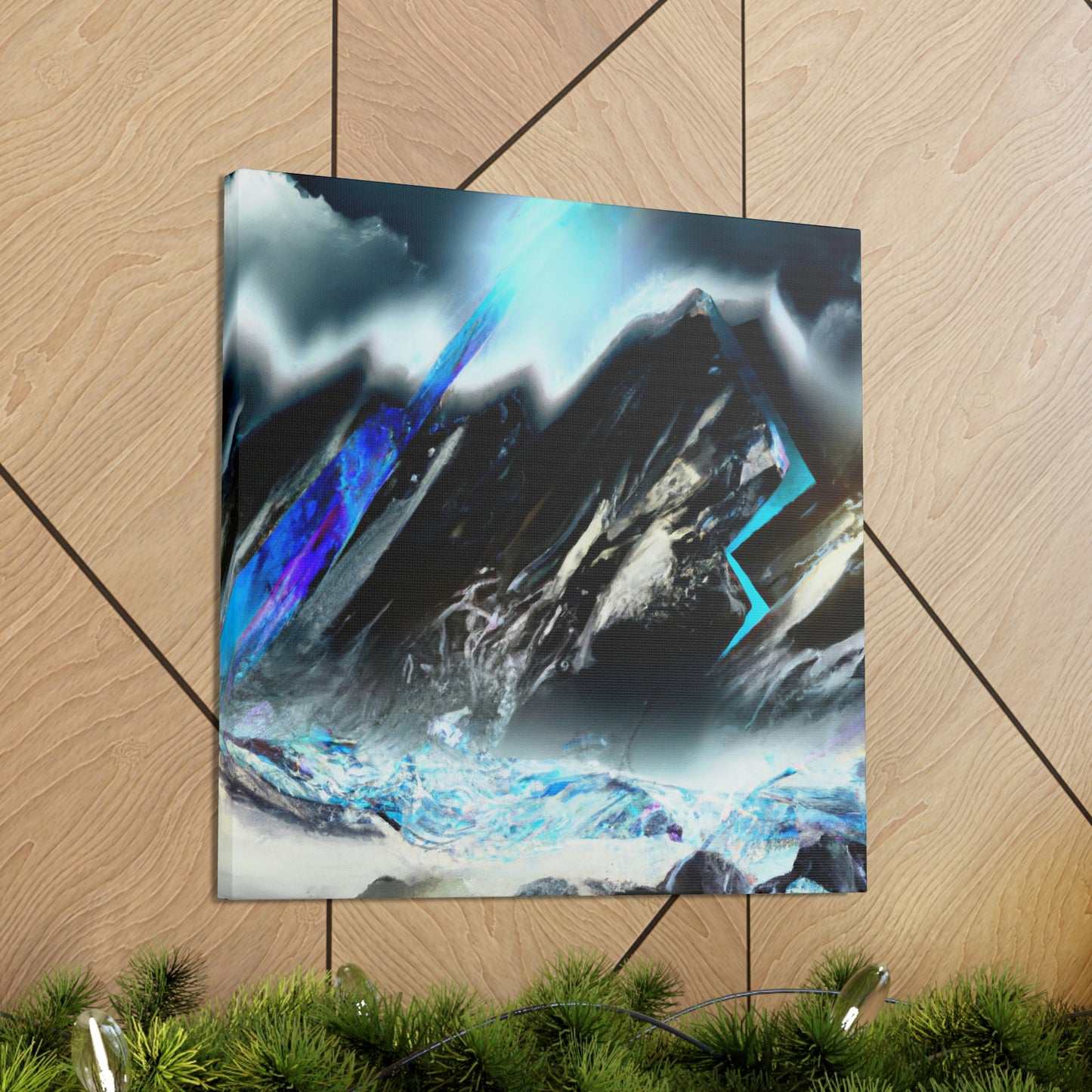 Snowy Mountain Majesty - Canvas