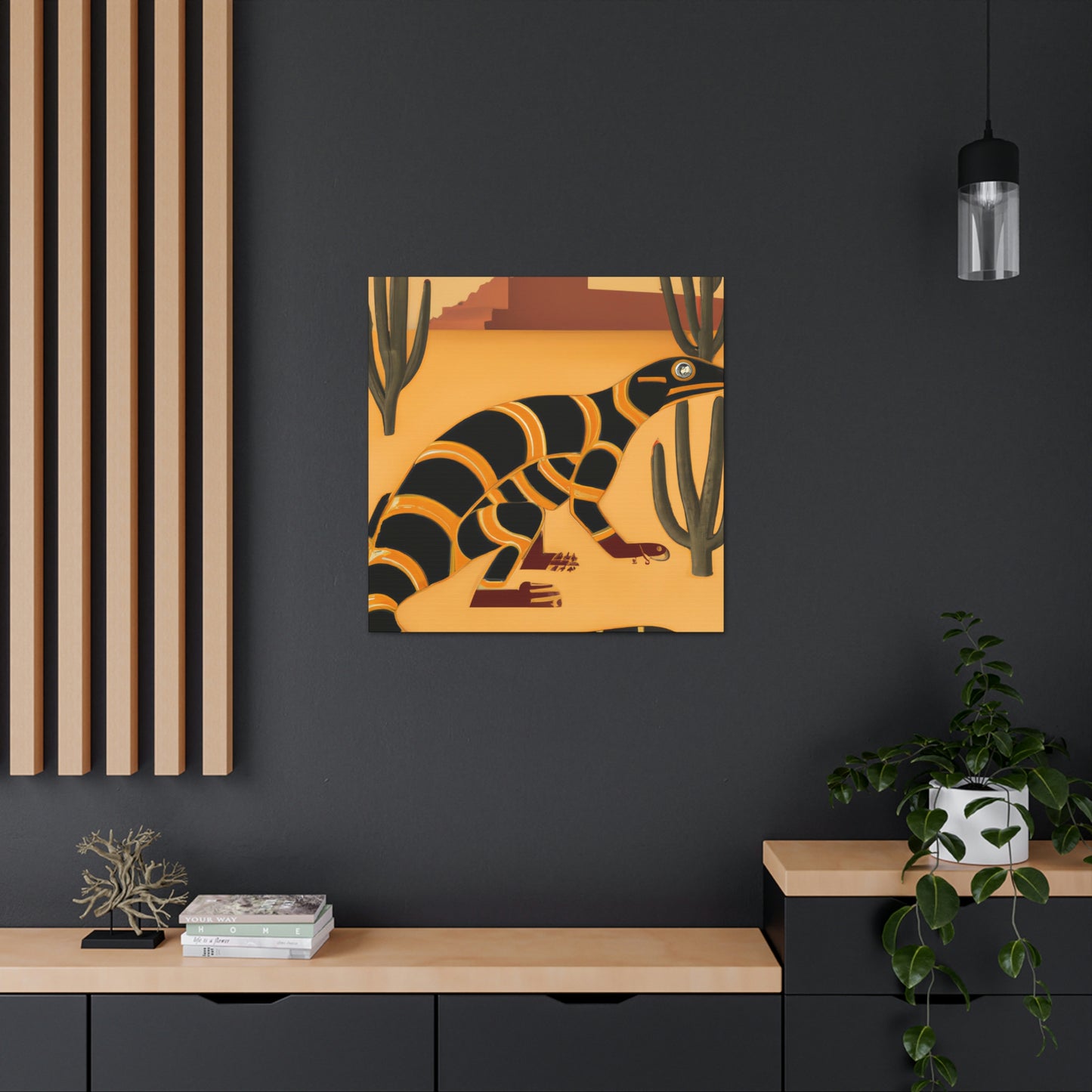 "Gila Monster Glistens" - Canvas