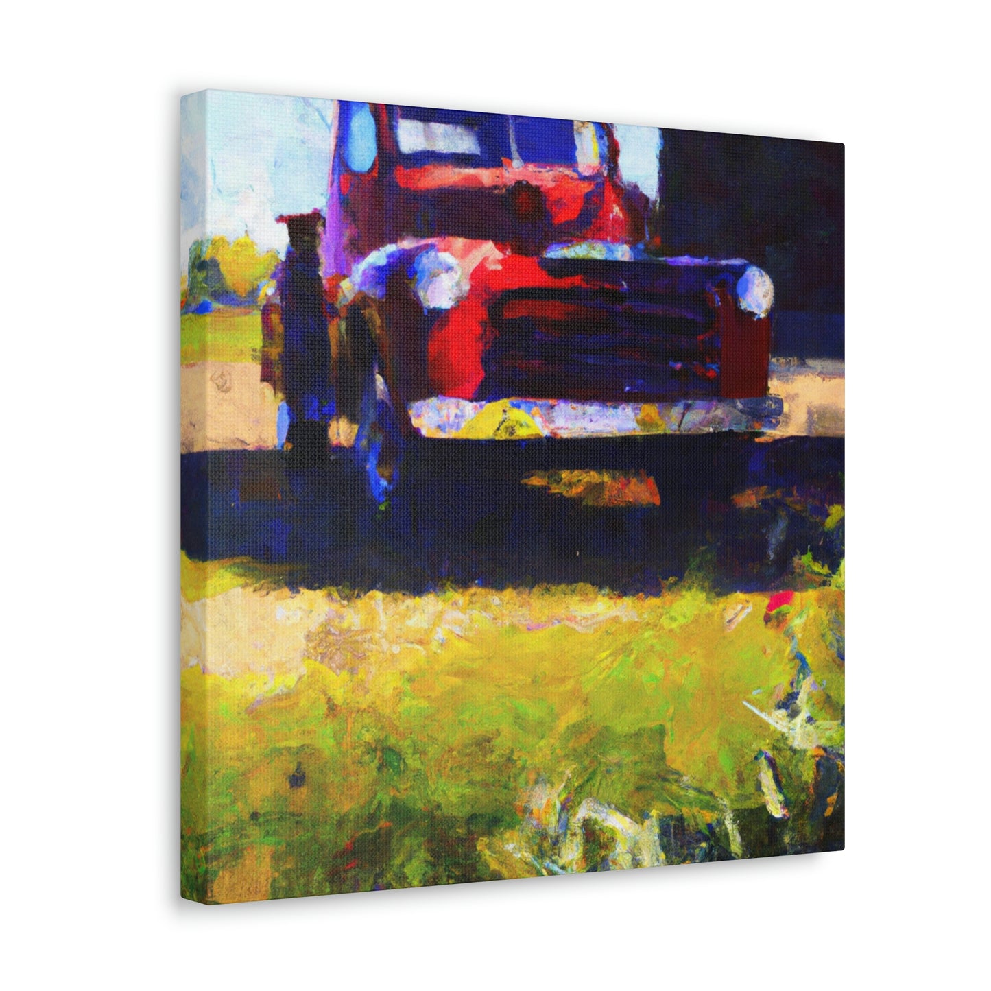 Old Pickup Reflection - Canvas