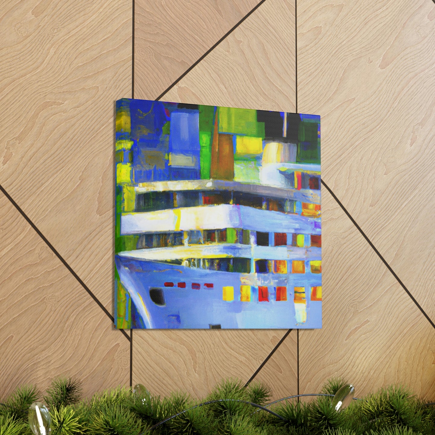 Cruise Ship Abstraction - Canvas