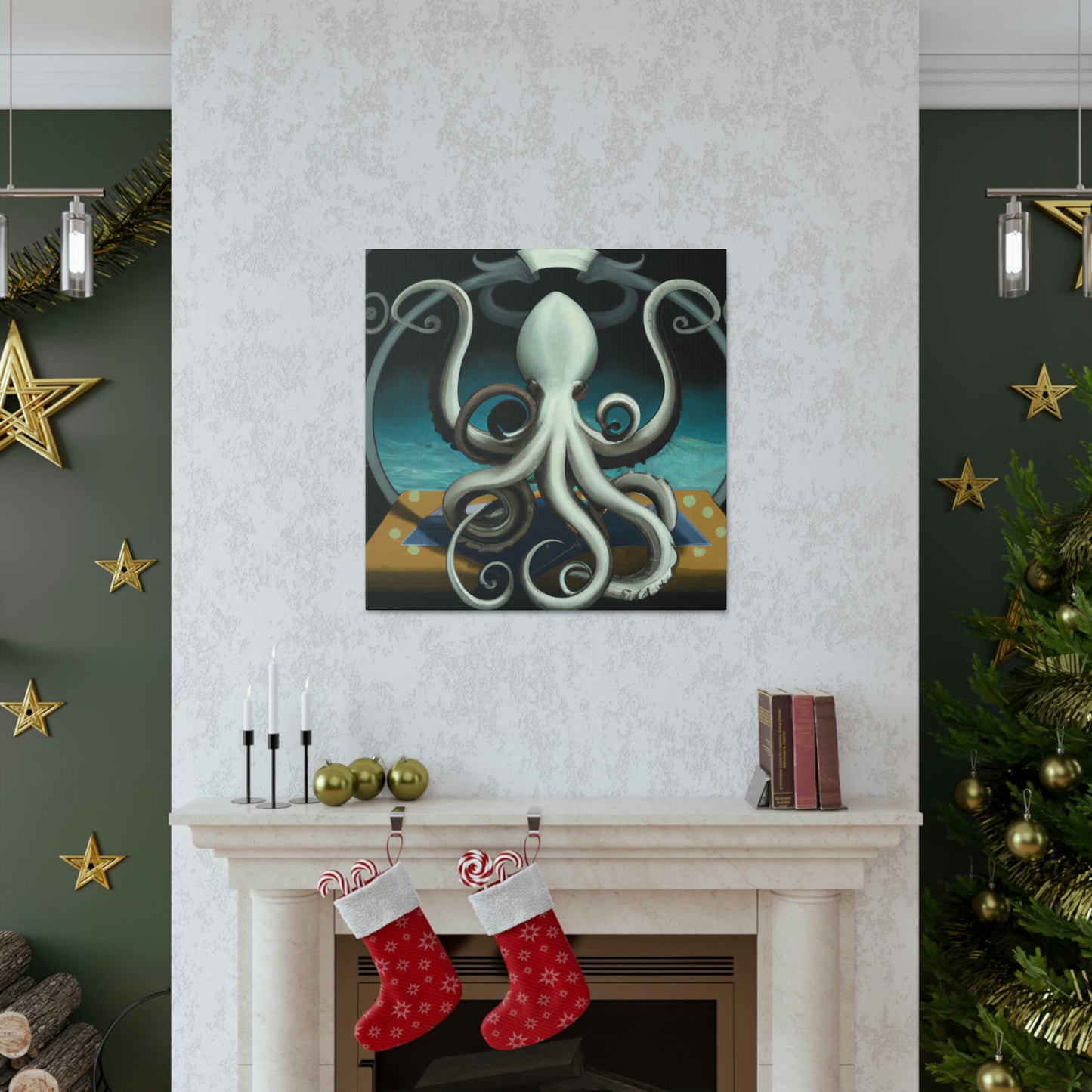 "Octopus at Dusk Dusk" - Canvas